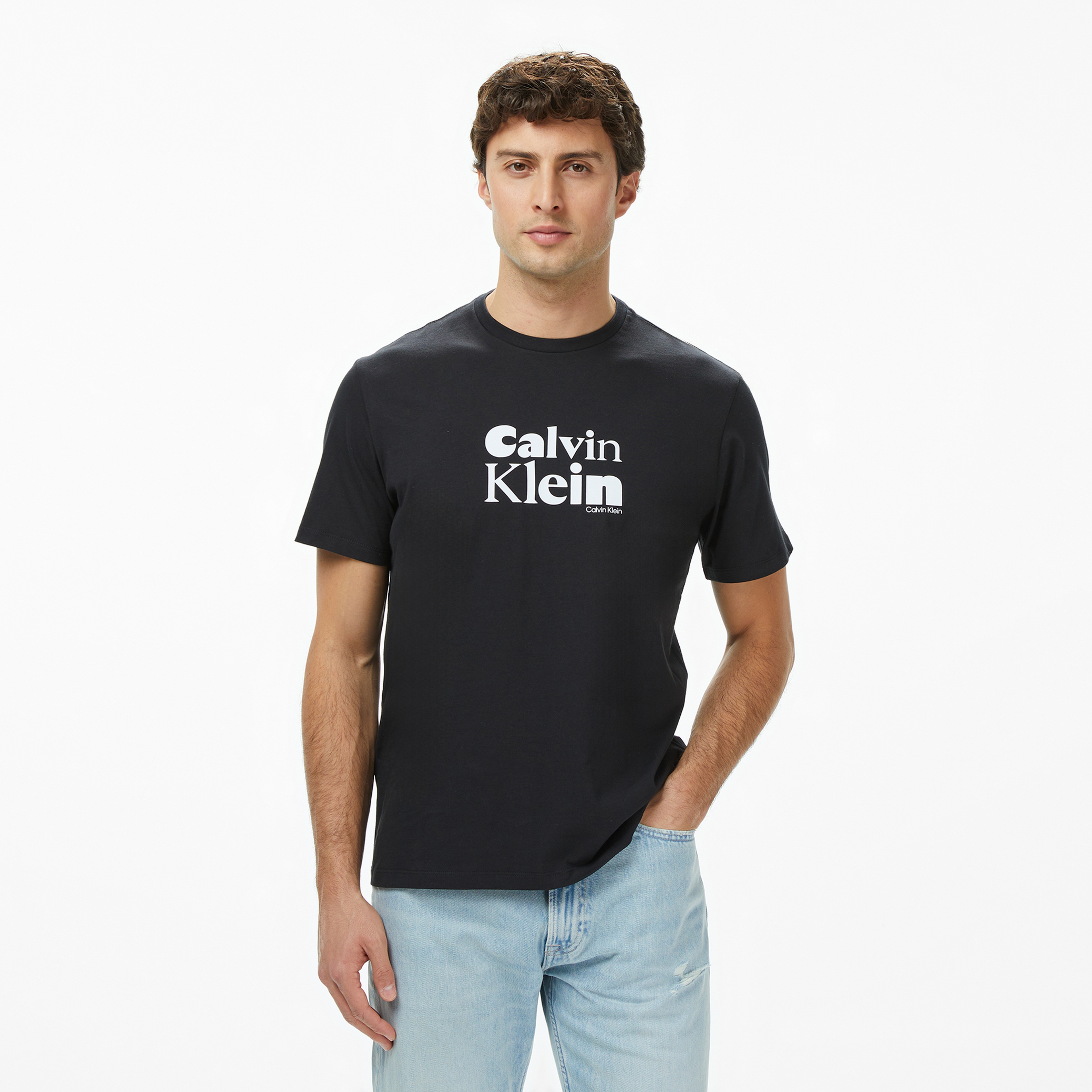 Calvin Klein Klein Bold Grap Erkek Siyah T-Shirt