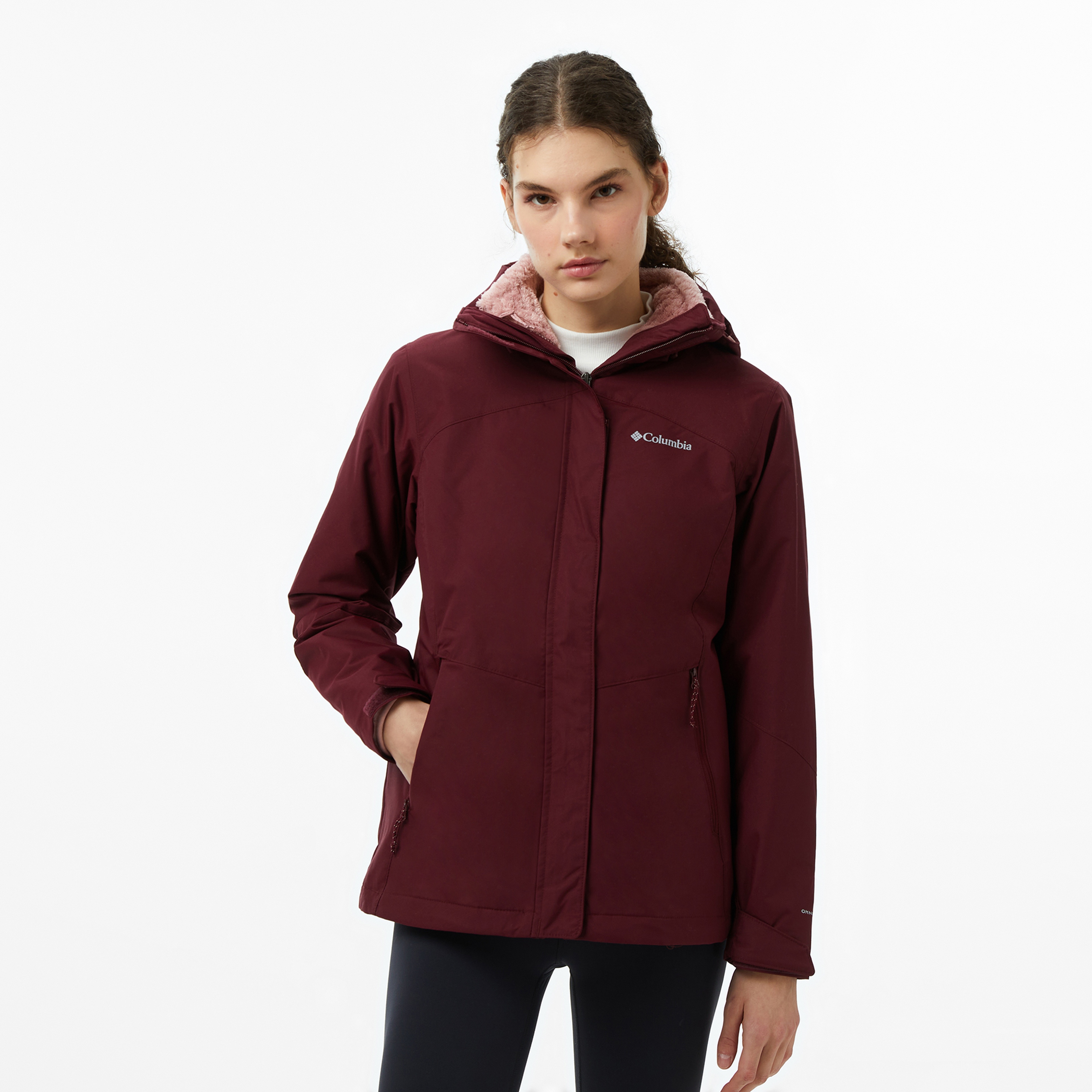 Columbia Bugaboo III Fleece Interchange Kadın Bordo Mont