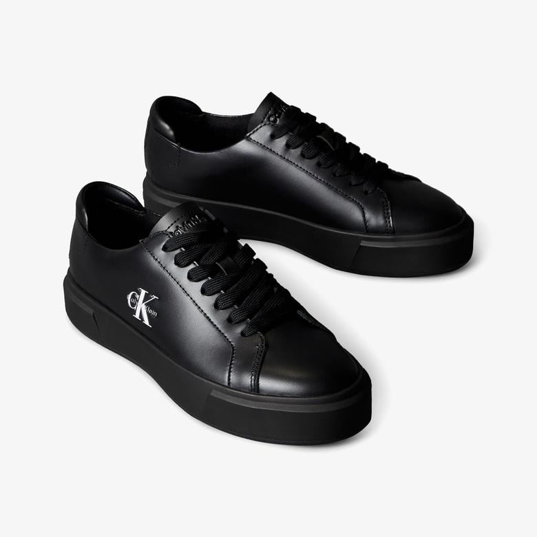 Calvin Klein Basket Cupsole Lace Up  Kadın Siyah Sneaker