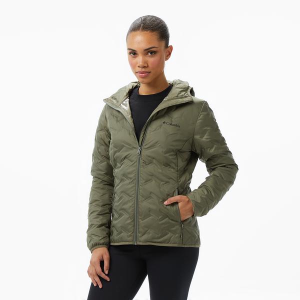 Columbia Delta Ridge II Down Hooded Kadın Yeşil Mont
