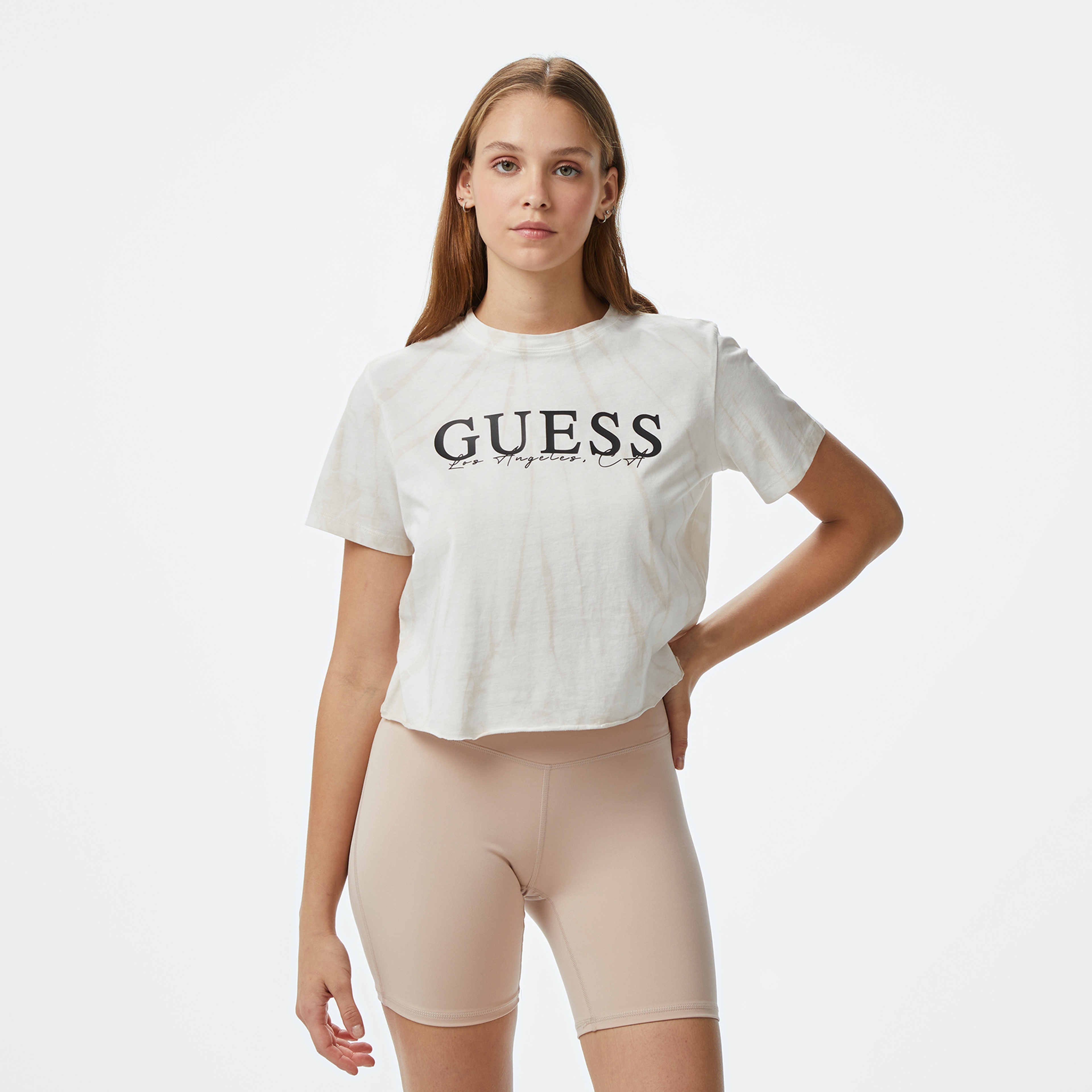 Guess Genziana Crop Mid Organiceam 180 Kadın Renkli T-Shirt