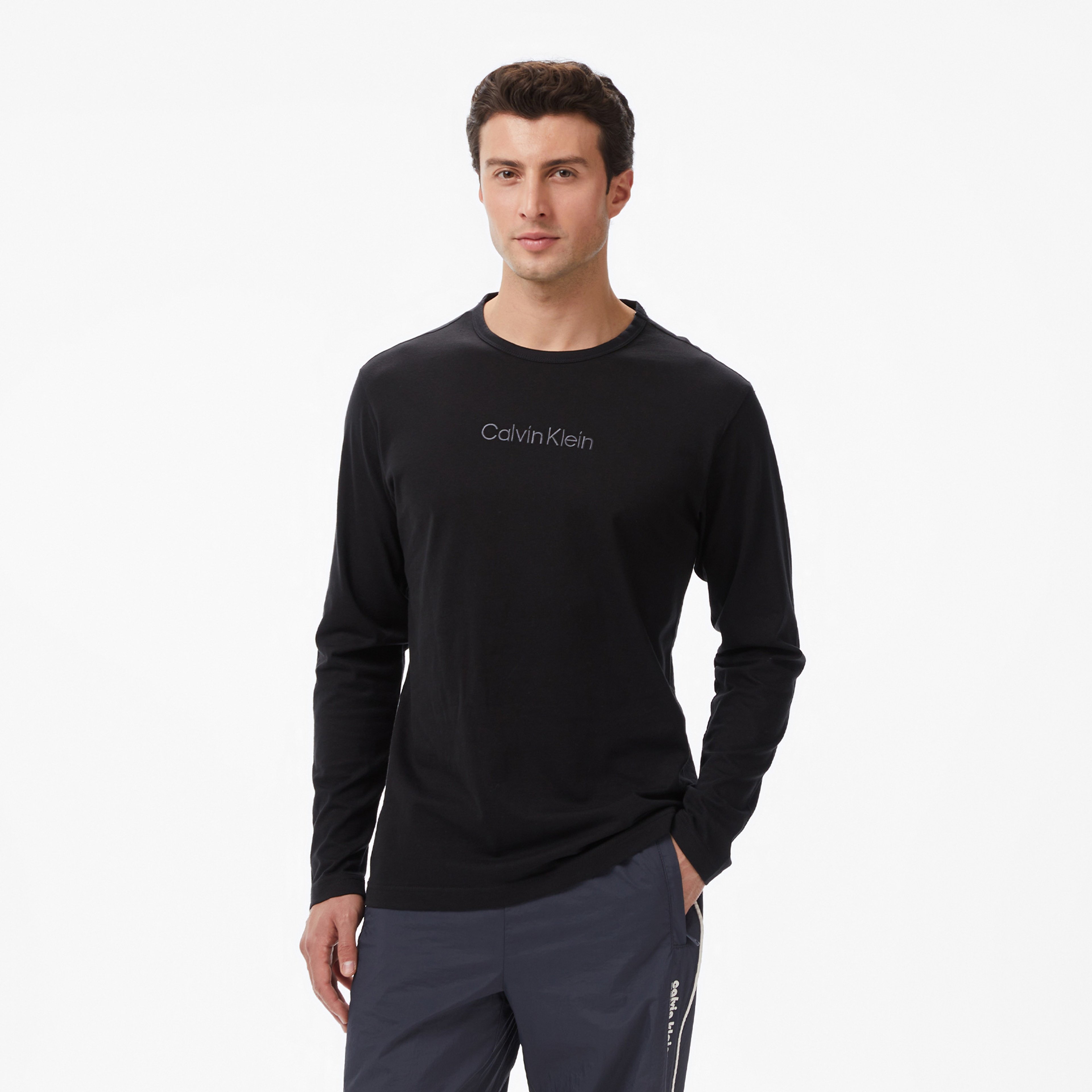 Calvin Klein Crew Neck Erkek Siyah Pijama