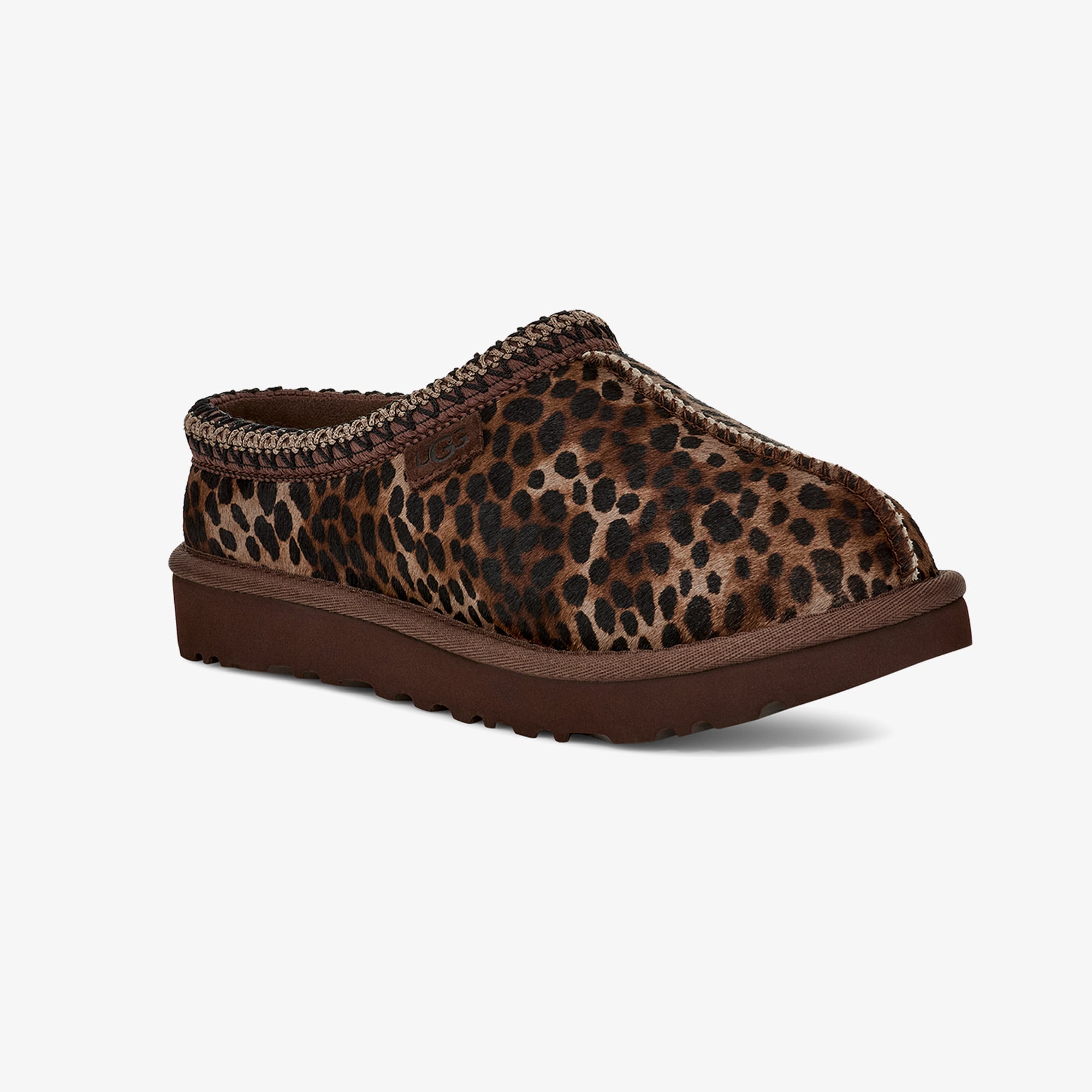 UGG Tasman Caspian Leopar Desenli Kadın Kahverengi Terlik