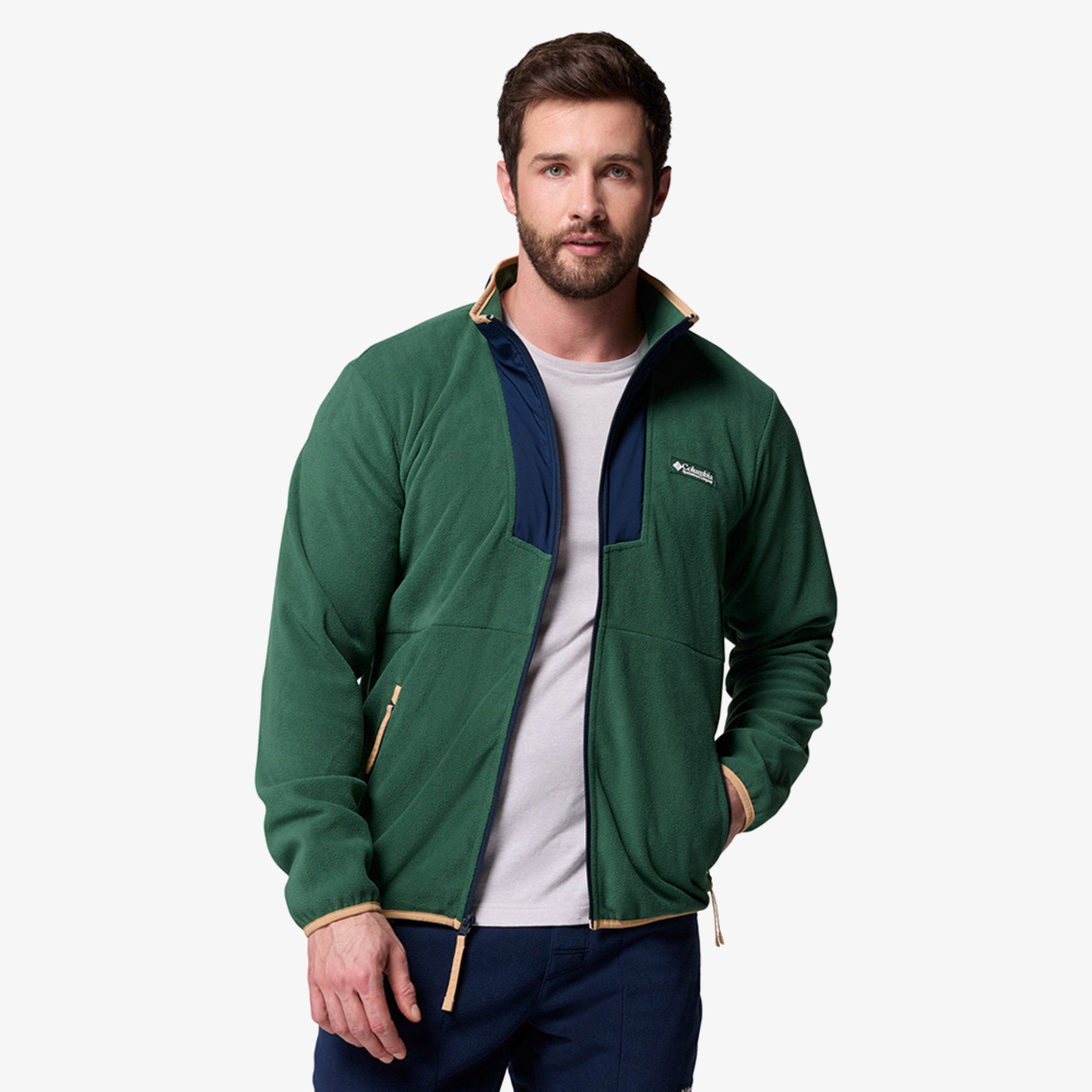 Columbia Sequoia Grove Full Zip Fleece Erkek Yeşil Polar Ceket