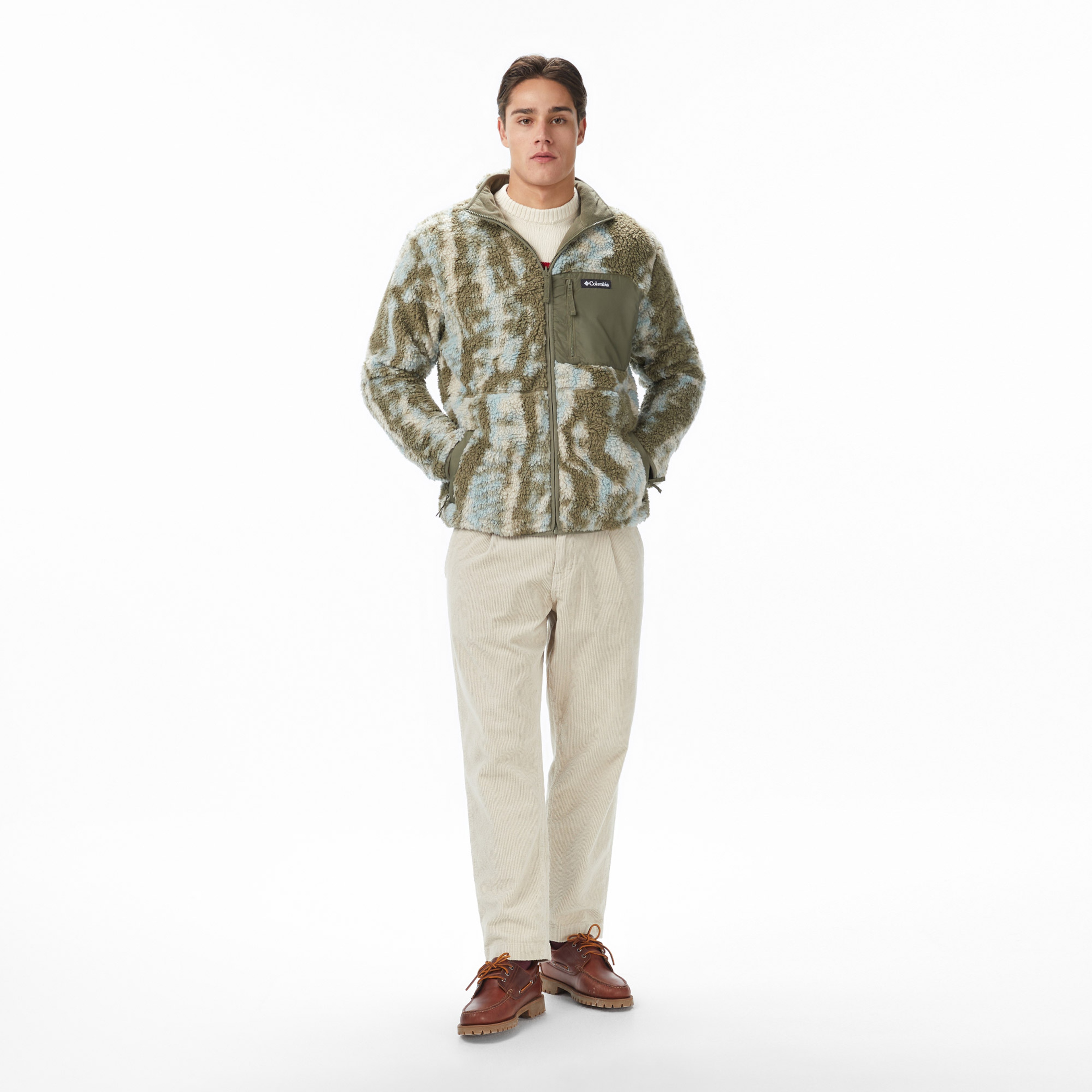 Columbia Winter Pass Reversible Fleece Erkek Yeşil Polar Ceket