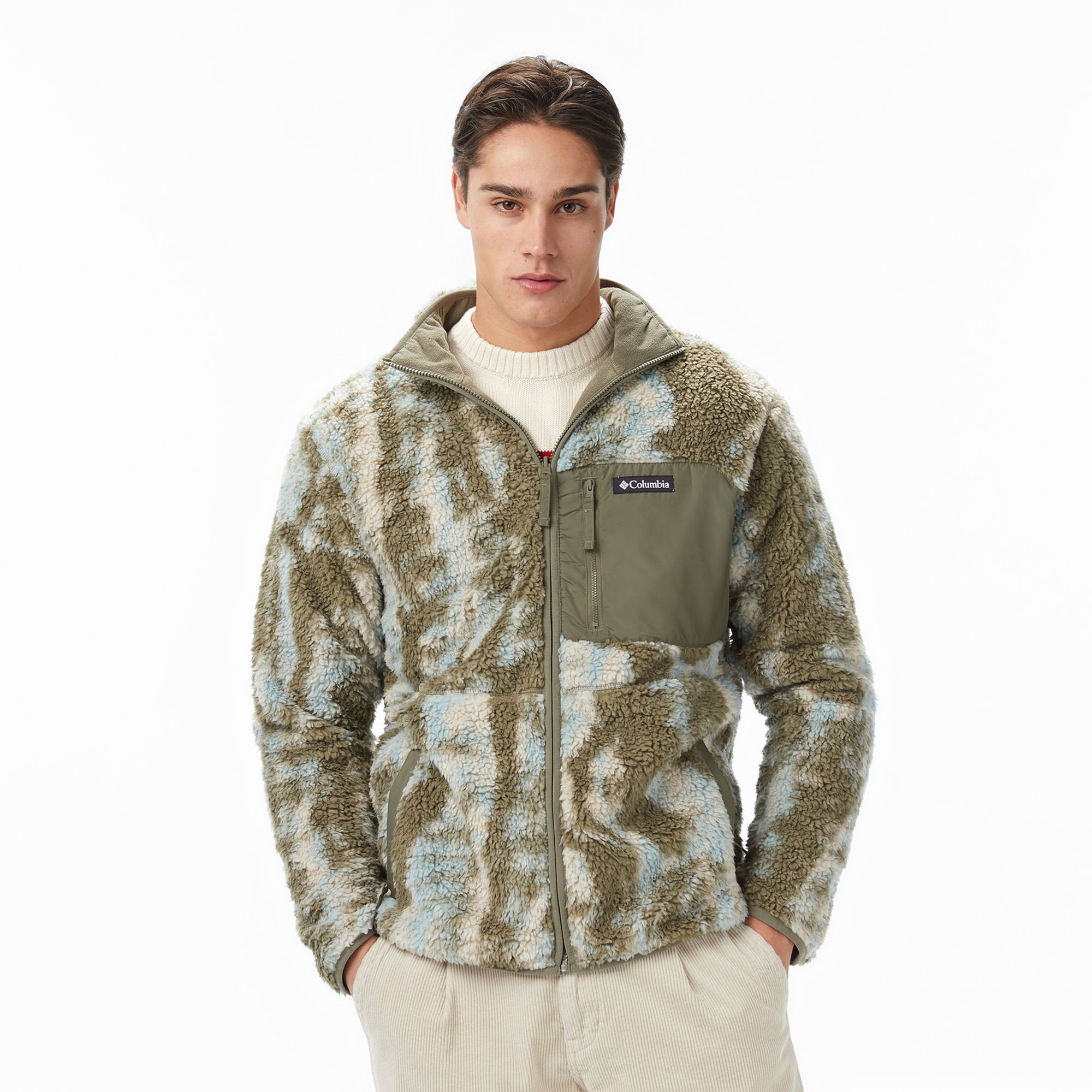 Columbia Winter Pass Reversible Fleece Erkek Yeşil Polar Ceket