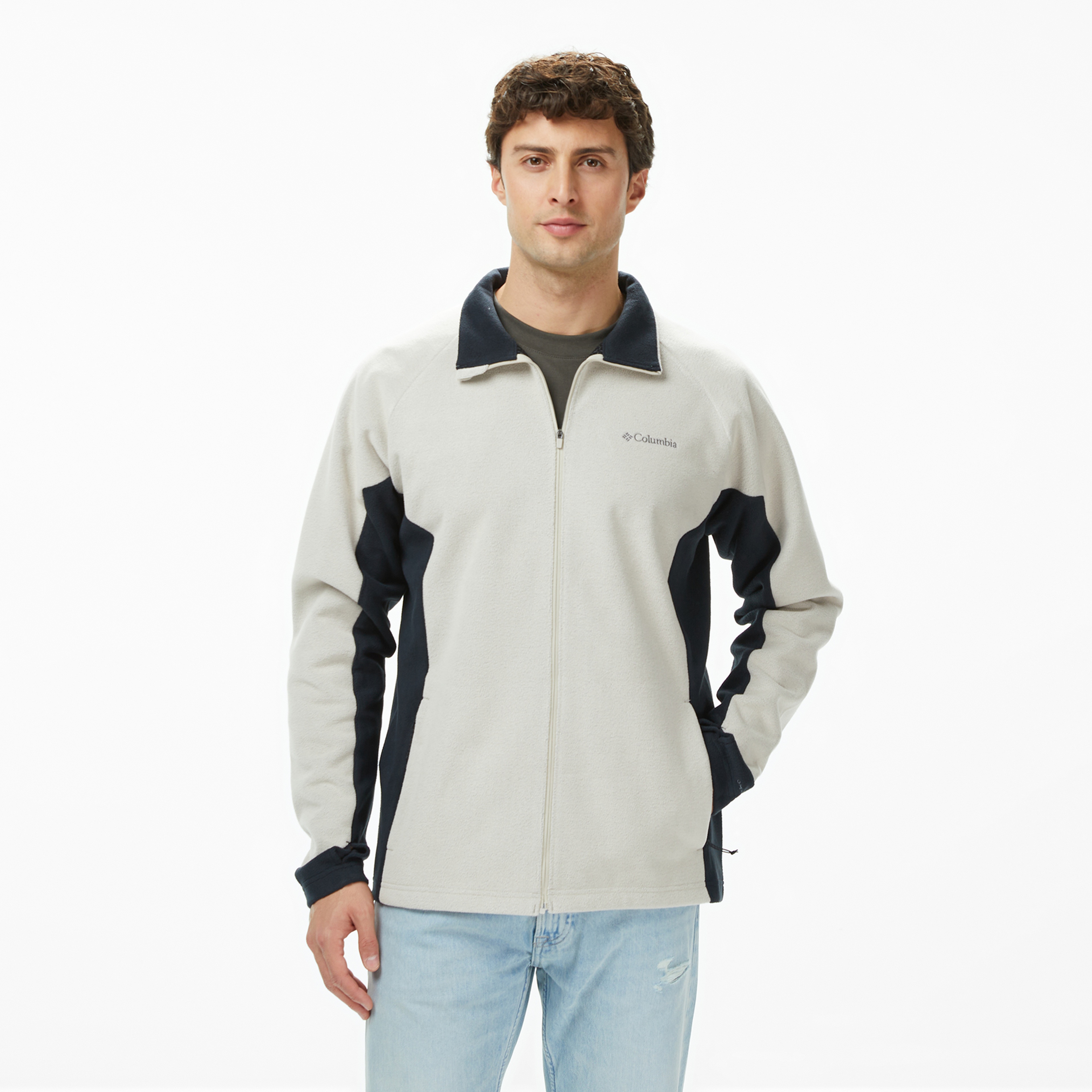 Columbia Arctic Peak Full Zip Erkek Bej Polar Ceket