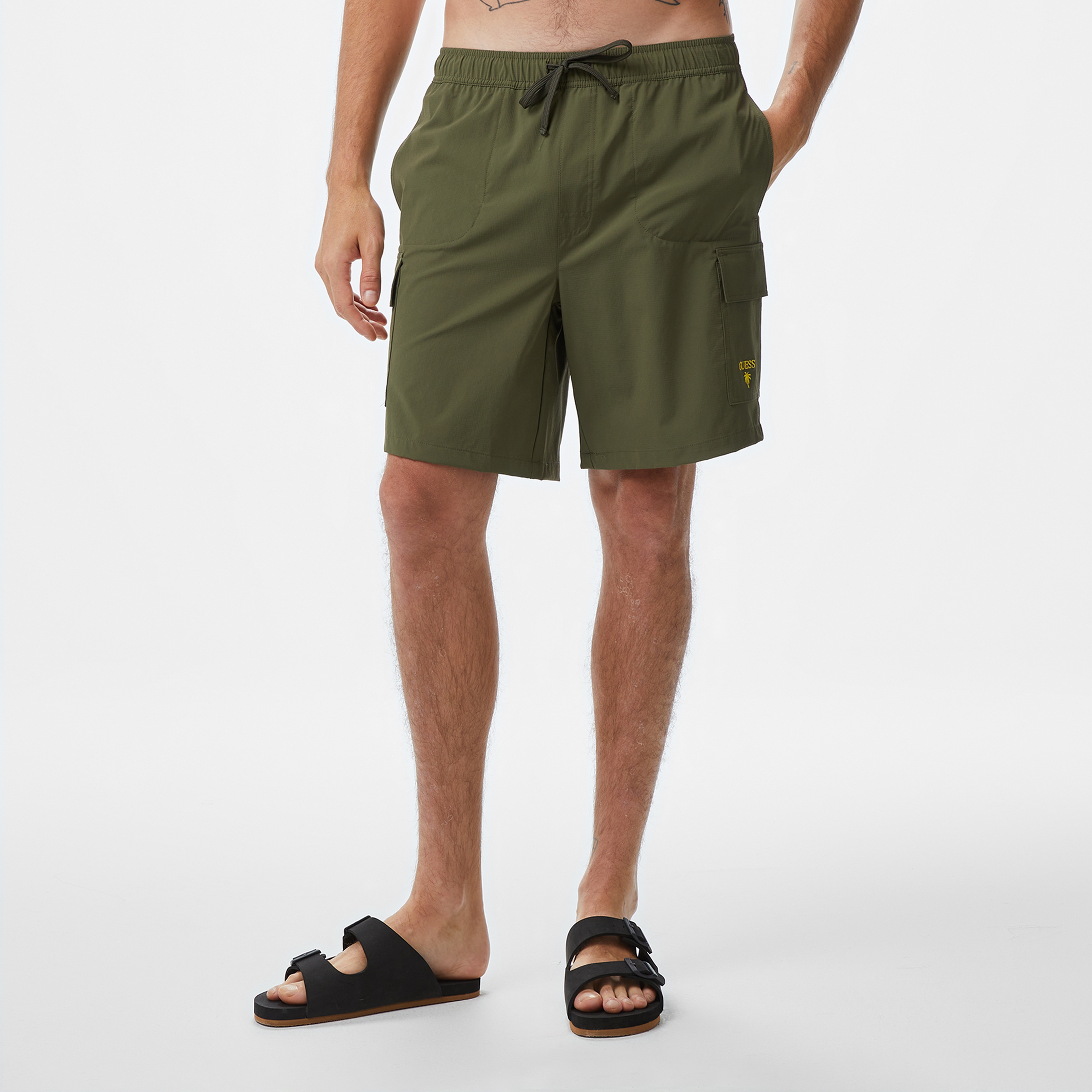 Guess Erkek Yeşil Deniz Şortu