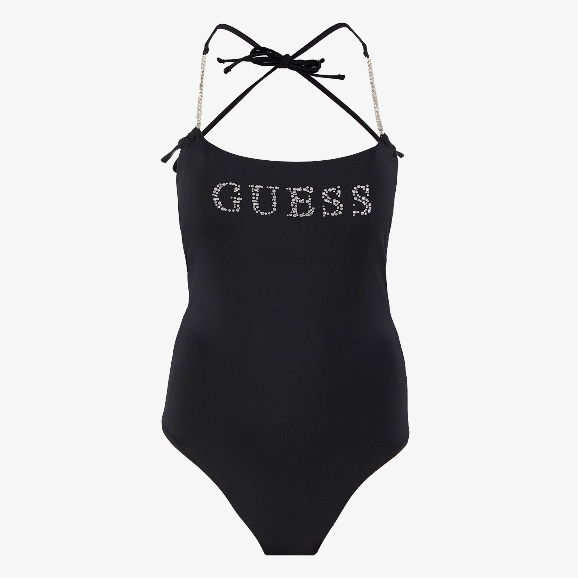Guess Logo Kadın Siyah Mayo