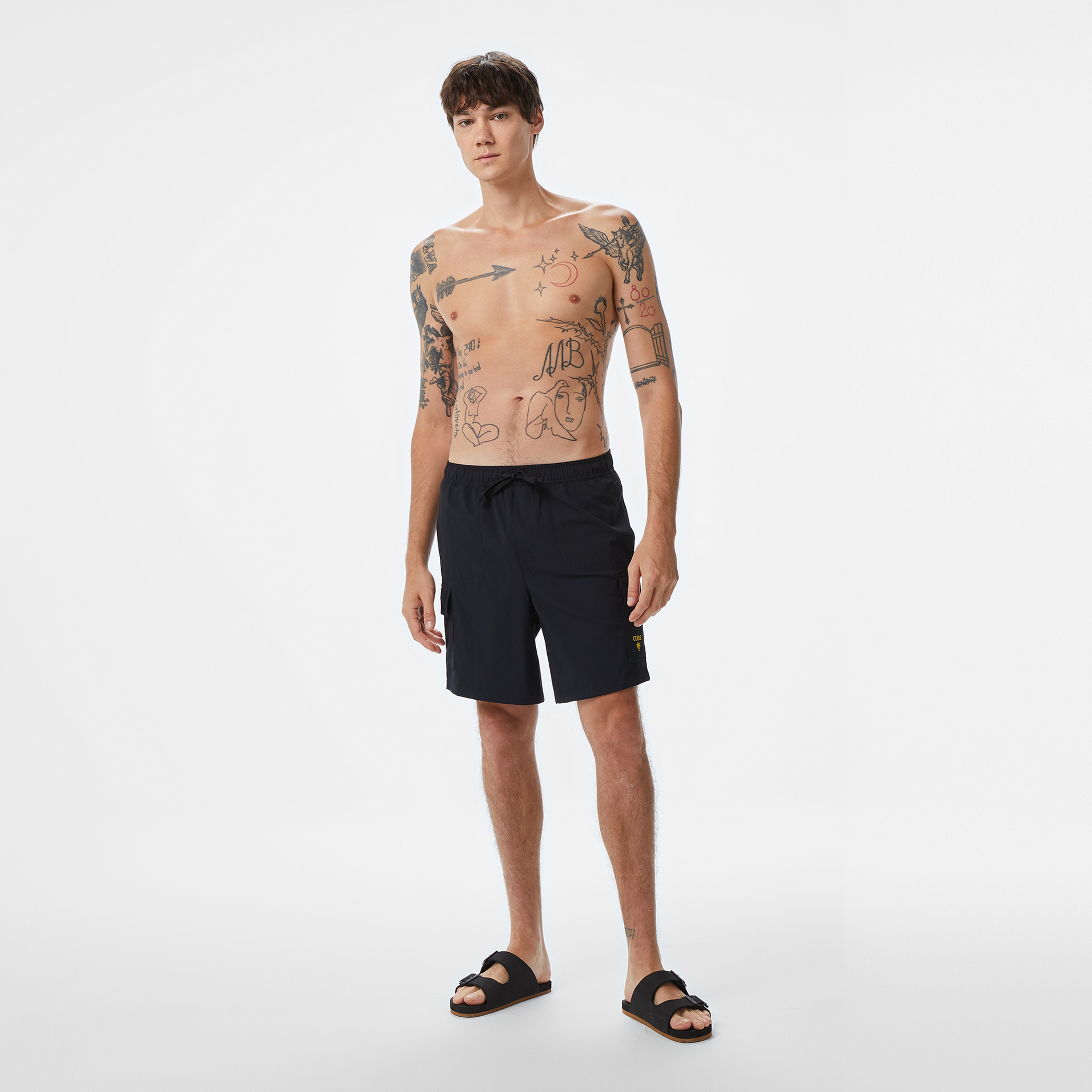 Guess Erkek Siyah Deniz Şortu