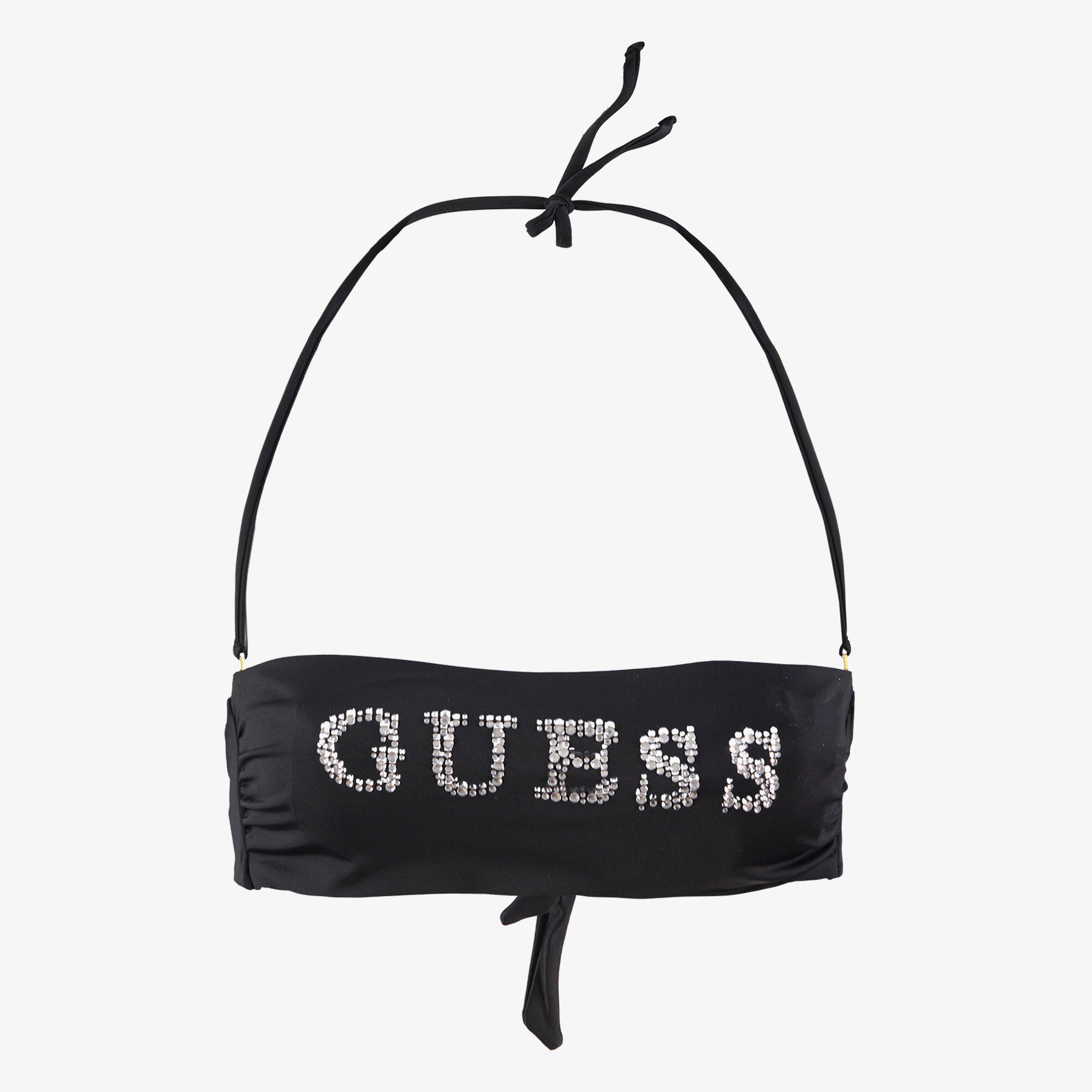 Guess Logo Kadın Siyah Bikini Üstü