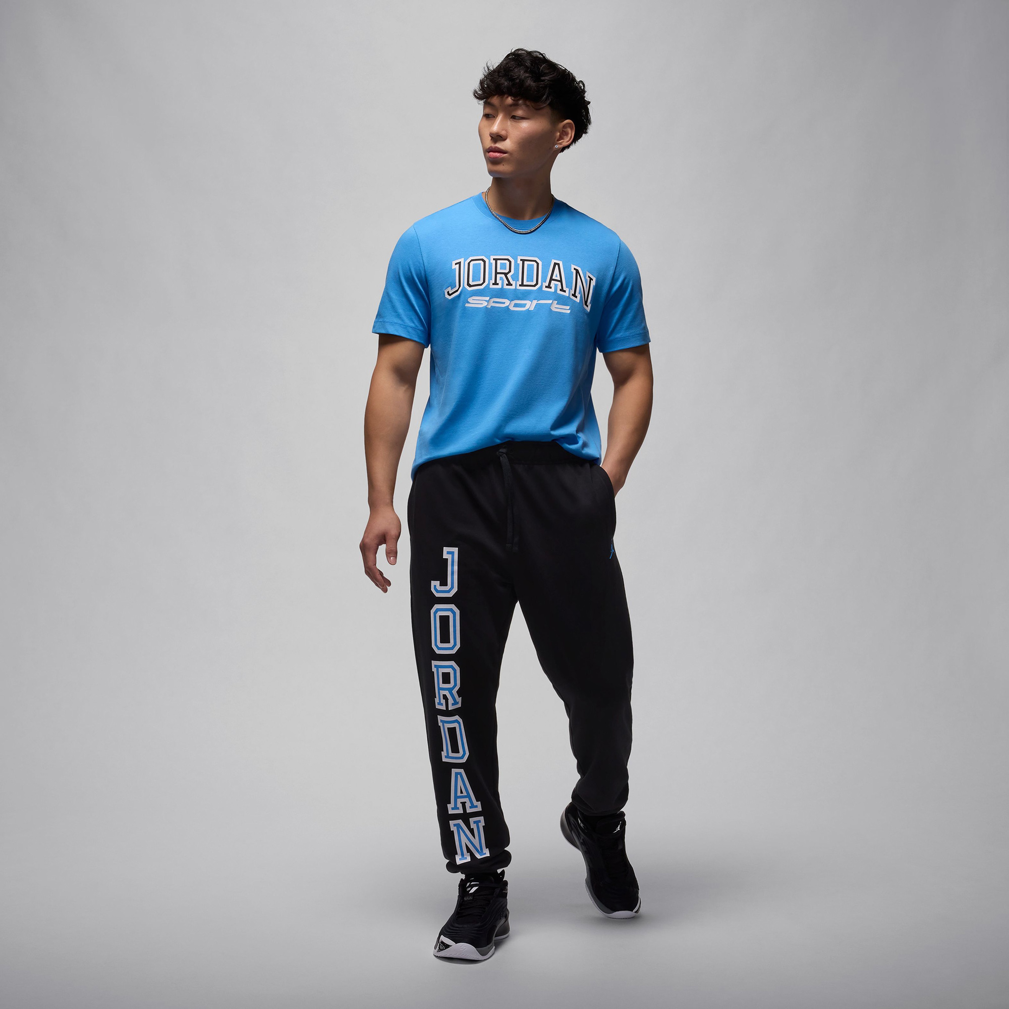 Jordan Sport Erkek Mavi T-Shirt