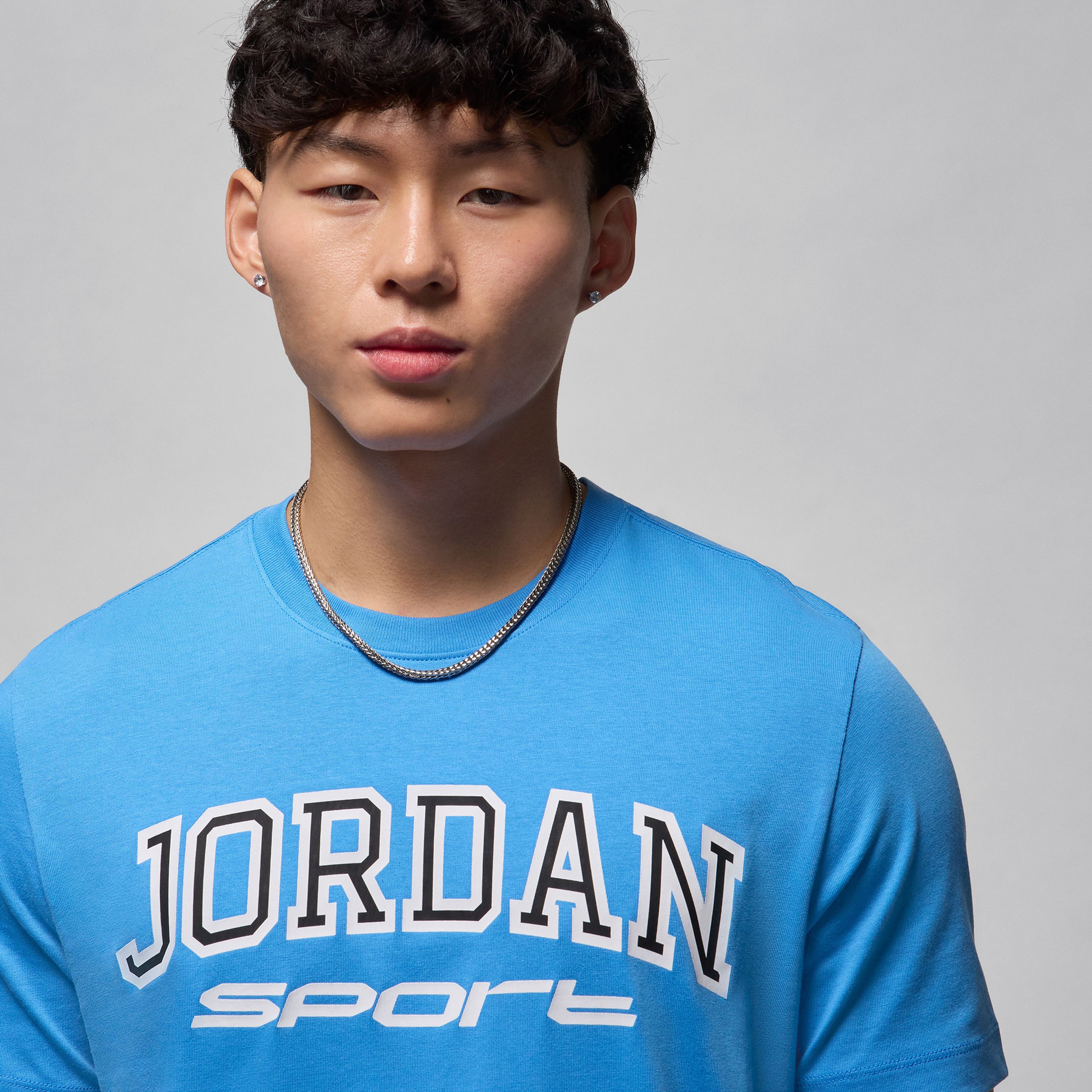 Jordan Sport Erkek Mavi T-Shirt