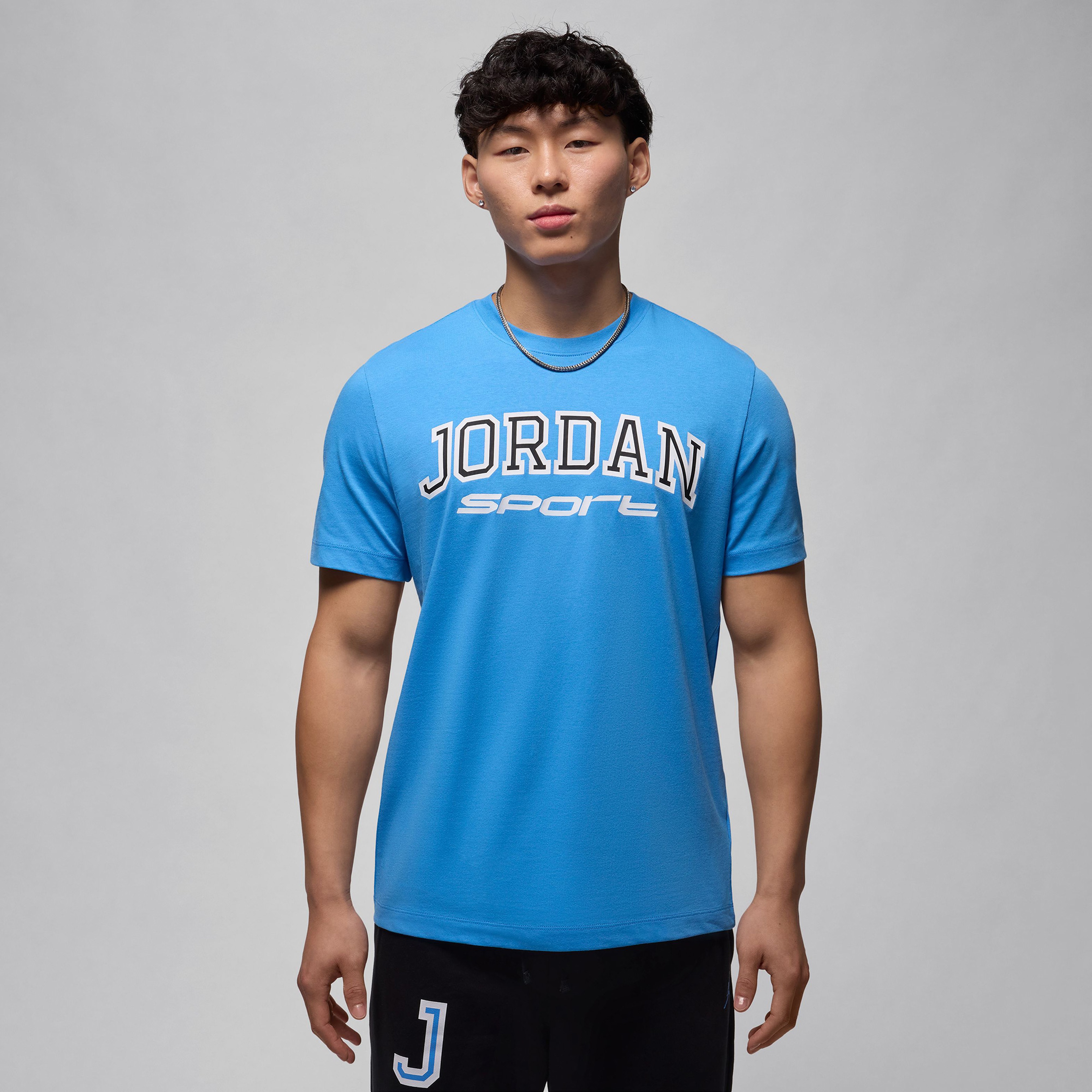 Jordan Sport Erkek Mavi T-Shirt