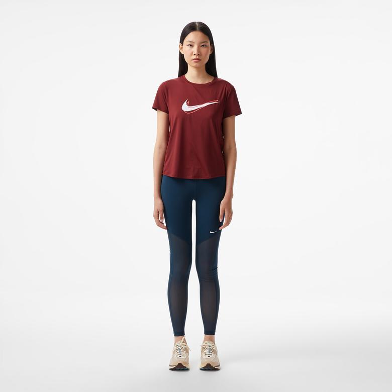 Nike Pro Dri-Fit Mid-Rise Kadın Lacivert Tayt