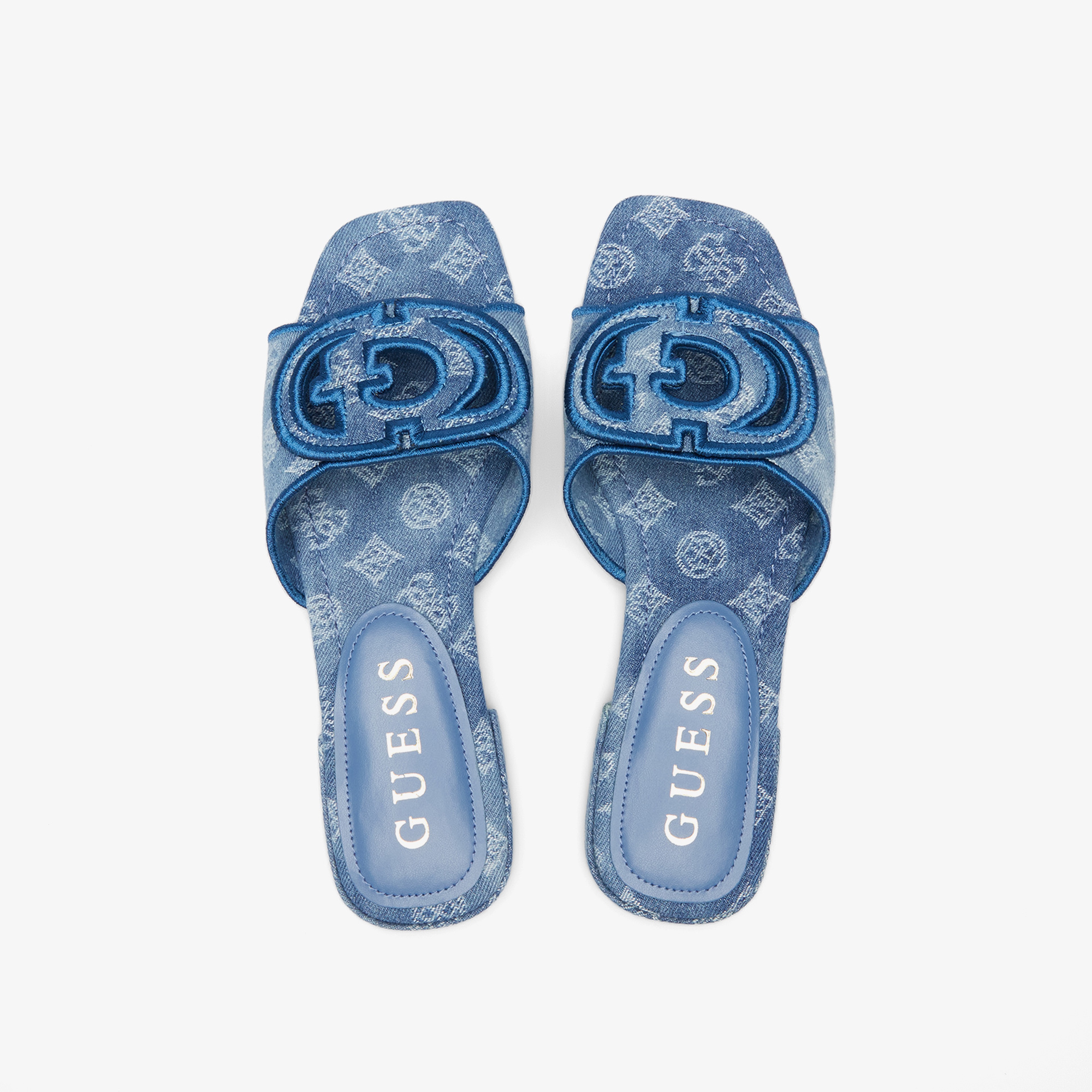 Guess Tarishaeide Denim Kadın Mavi Terlik