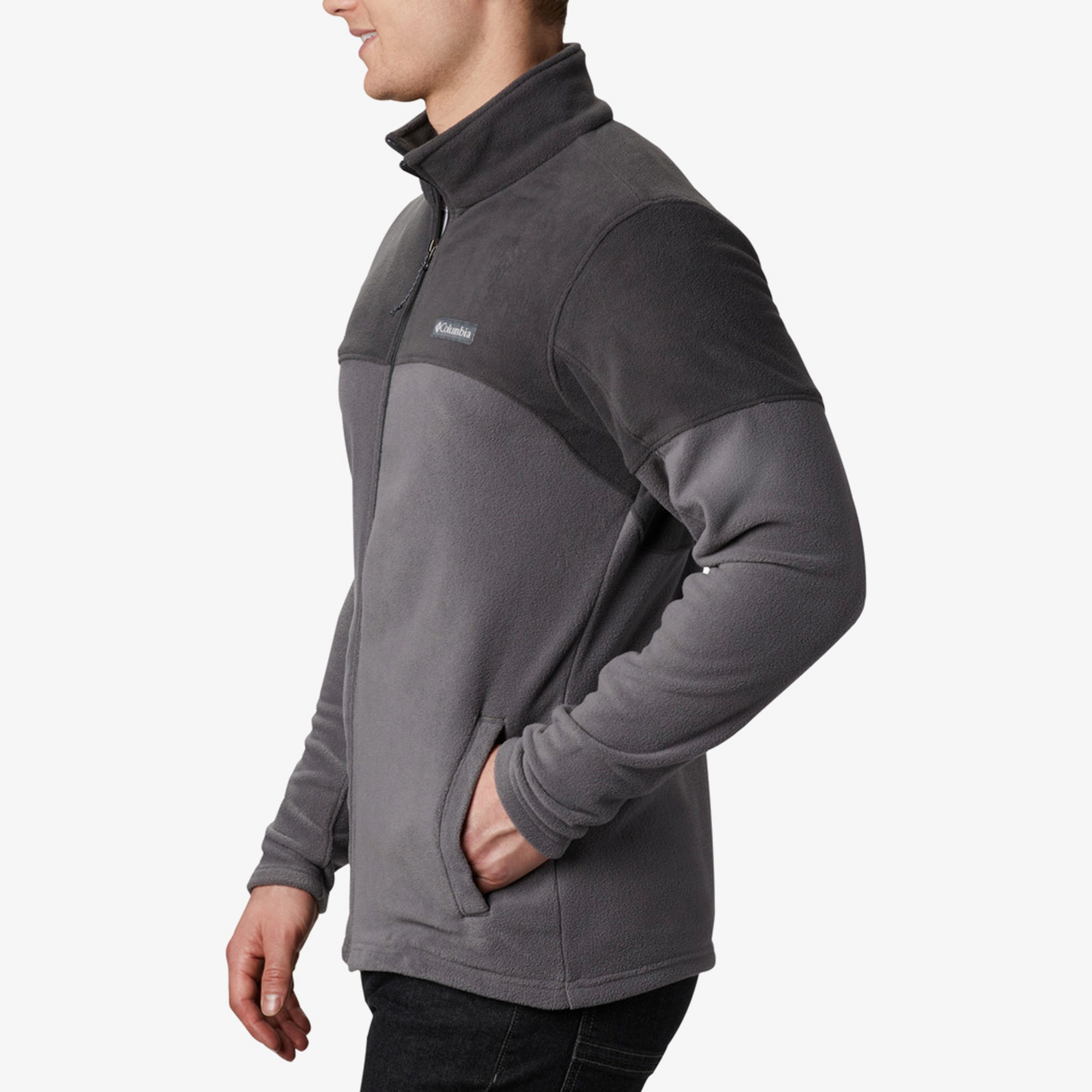Columbia Basin Trail III Erkek Gri Fermuarlı Polar Eşofman Üstü