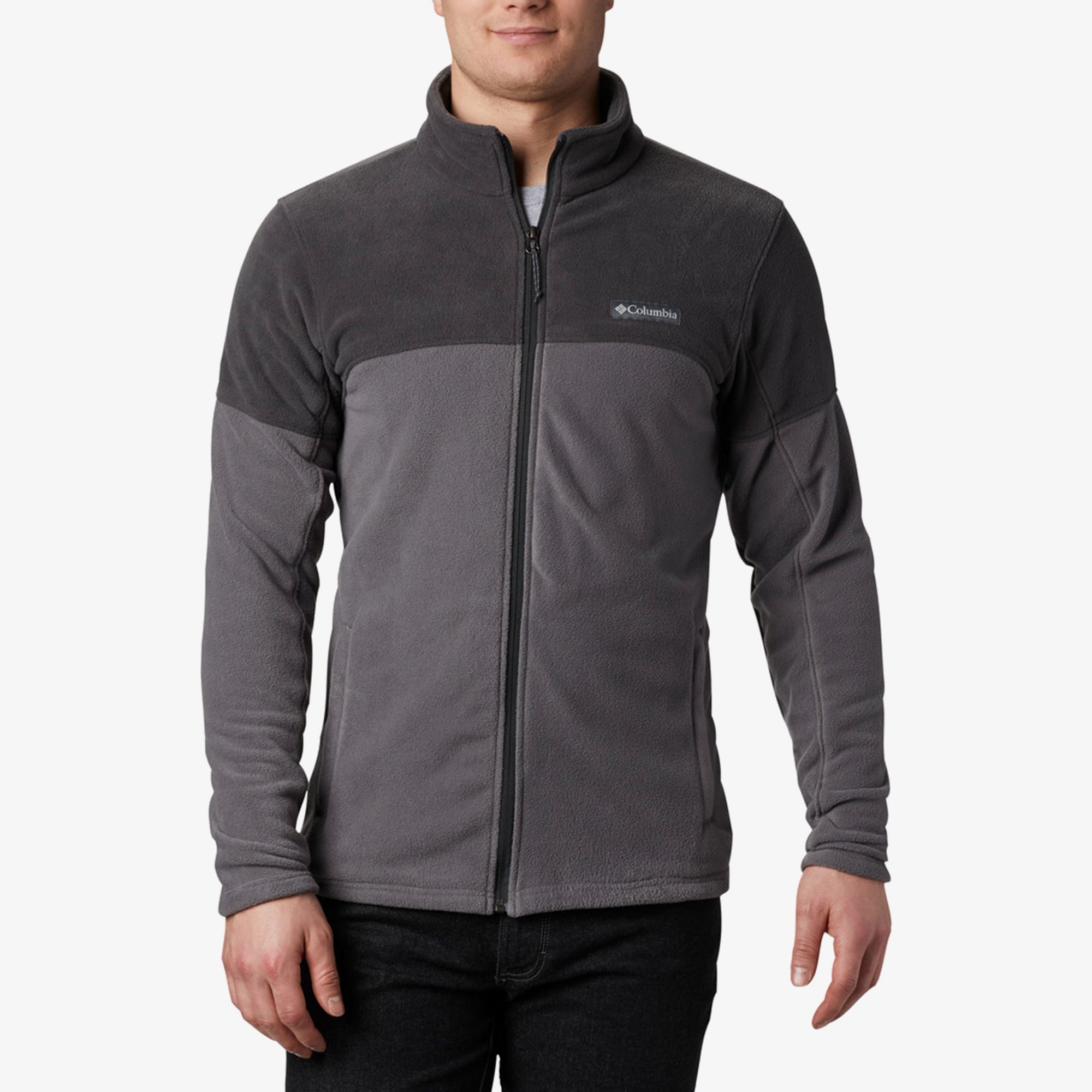 Columbia Basin Trail III Erkek Gri Fermuarlı Polar Eşofman Üstü
