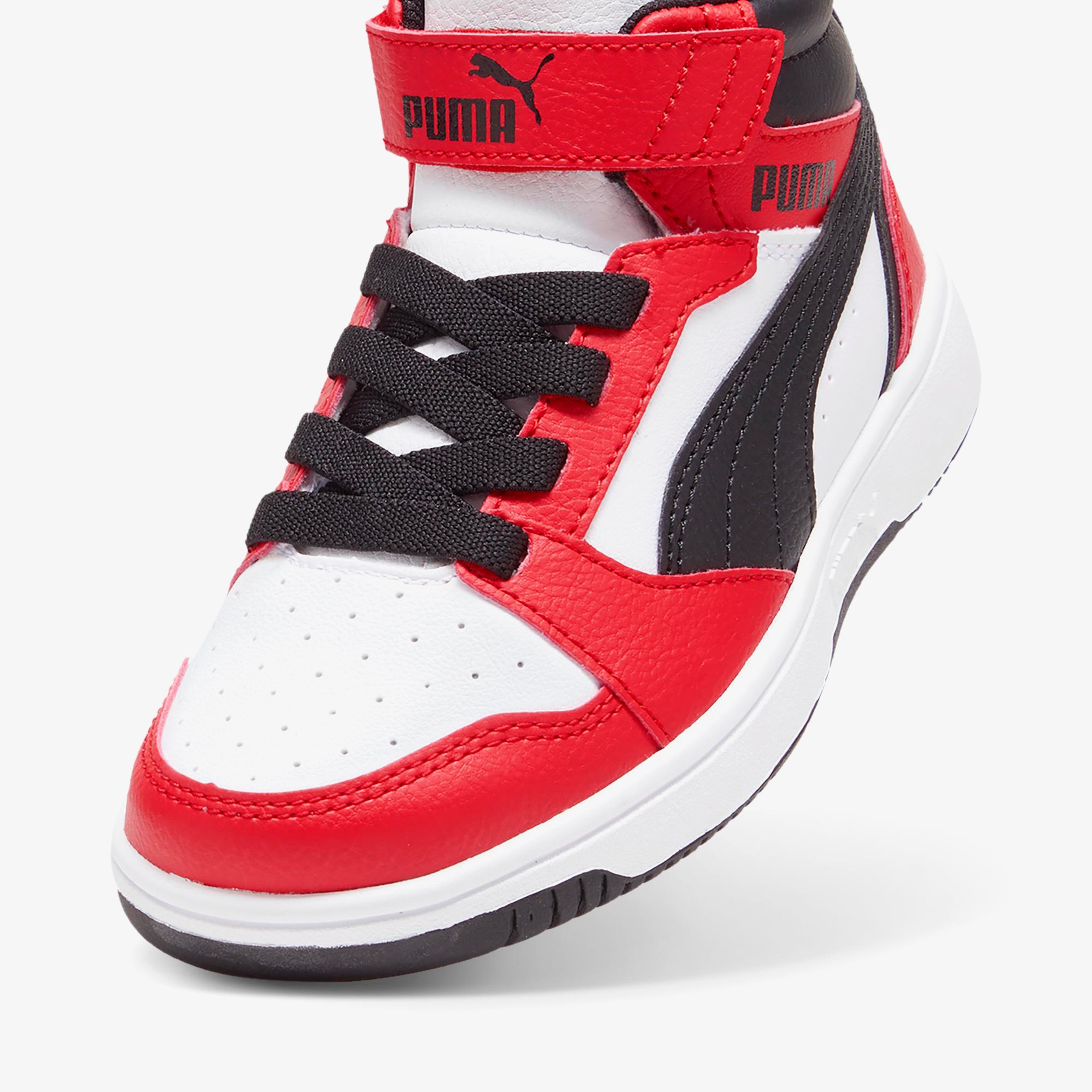 Puma Rebound V6 Mid Ac+ Ps Çocuk Kırmızı Spor Ayakkabı