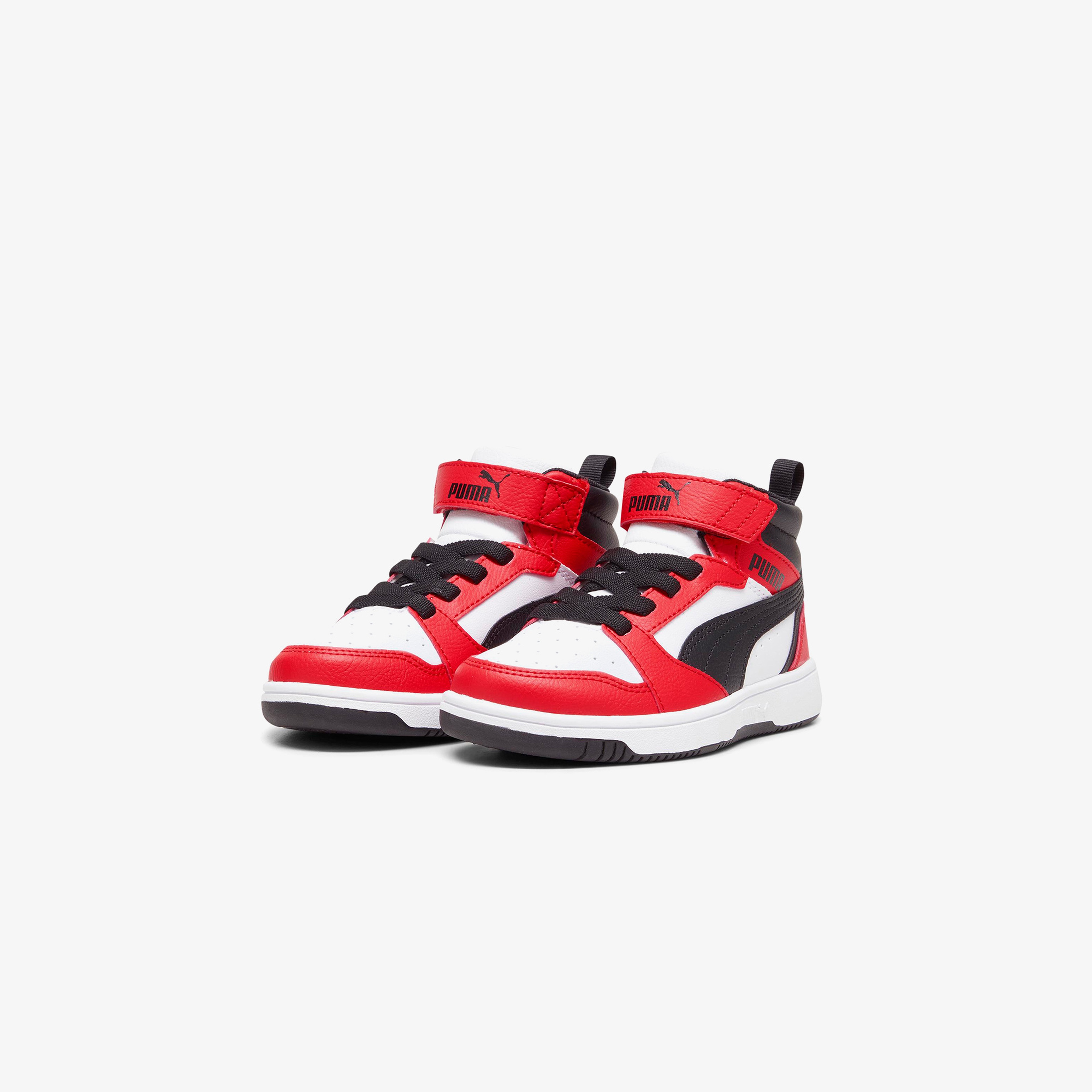 Puma Rebound V6 Mid Ac+ Ps Çocuk Kırmızı Spor Ayakkabı