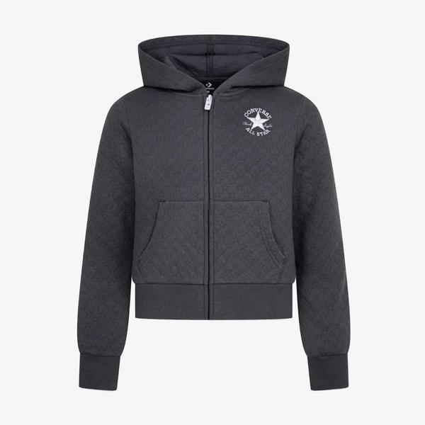Converse Star Pointelle Çocuk Siyah Sweatshirt