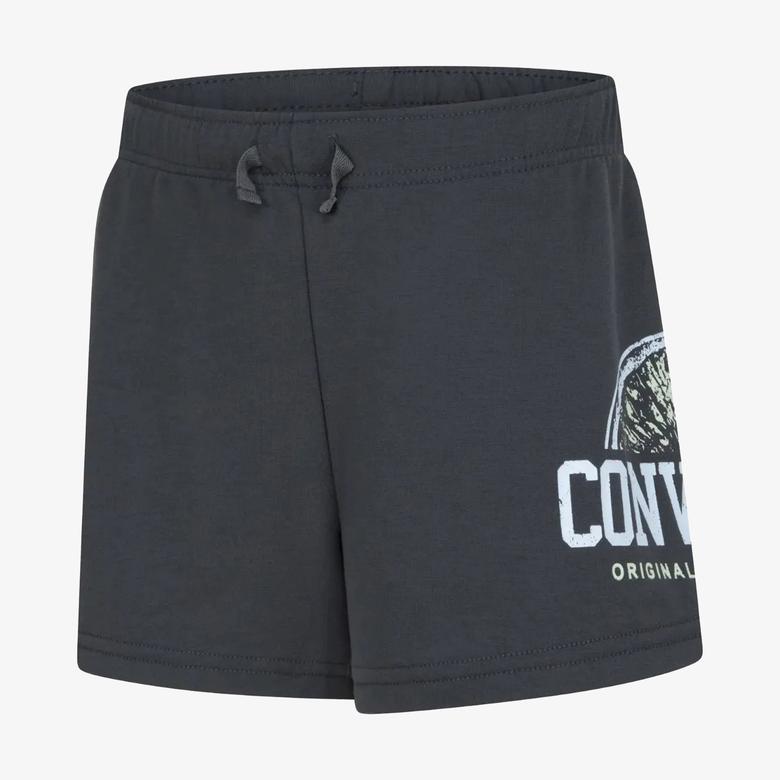 Converse Graphic Knit Çocuk Siyah Şort