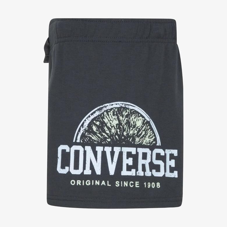 Converse Graphic Knit Çocuk Siyah Şort