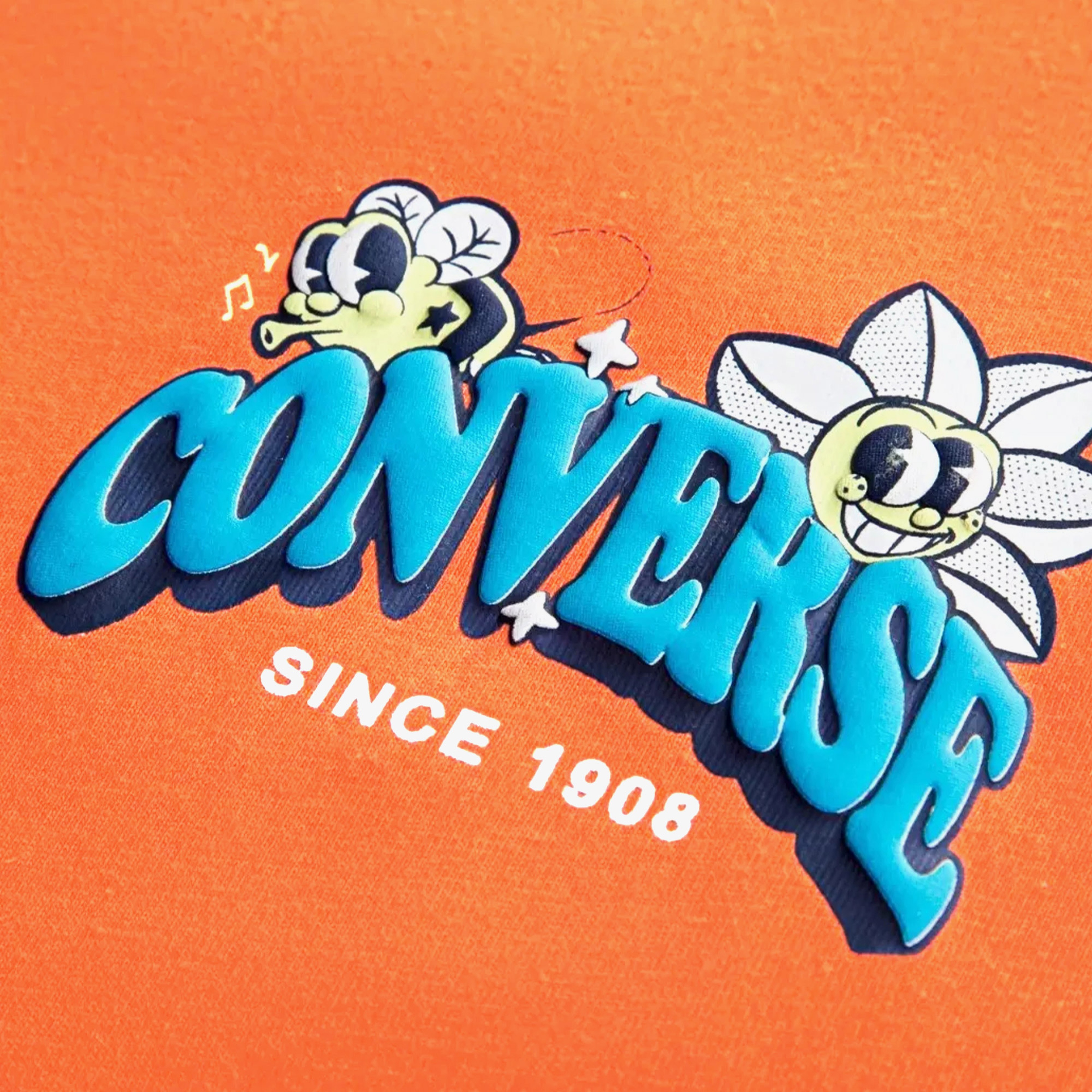 Converse Trail Mix Flower Çocuk Turuncu T-Shirt