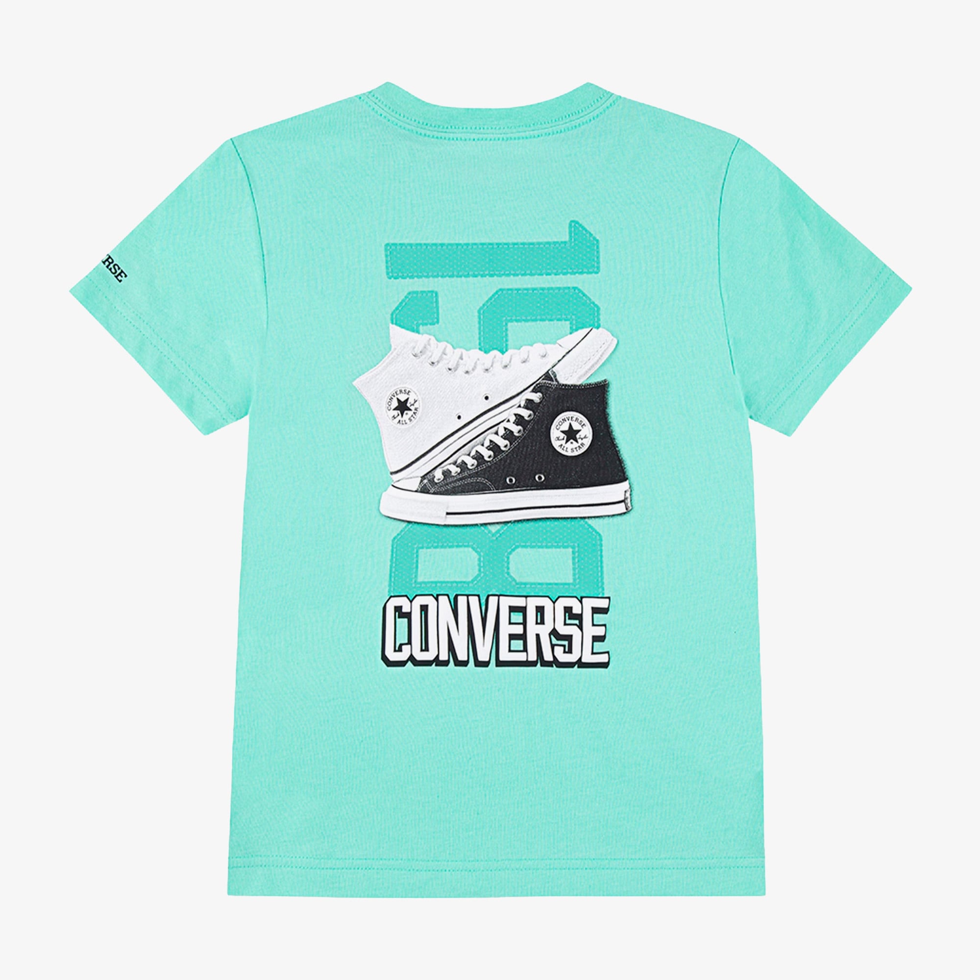 Converse Retro Font Sneaker Çocuk Yeşil T-Shirt