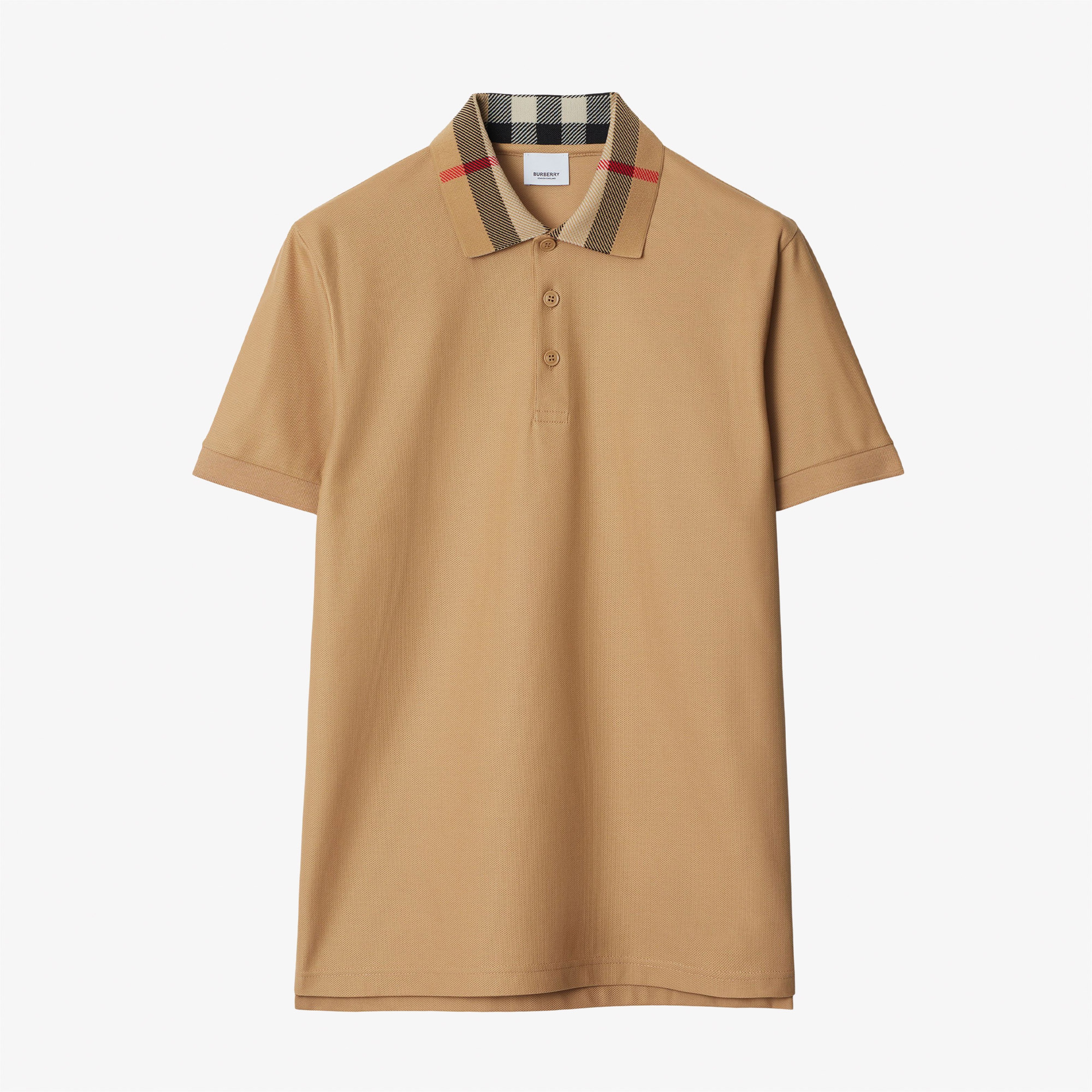 Burberry Pamuklu Erkek Bej Polo