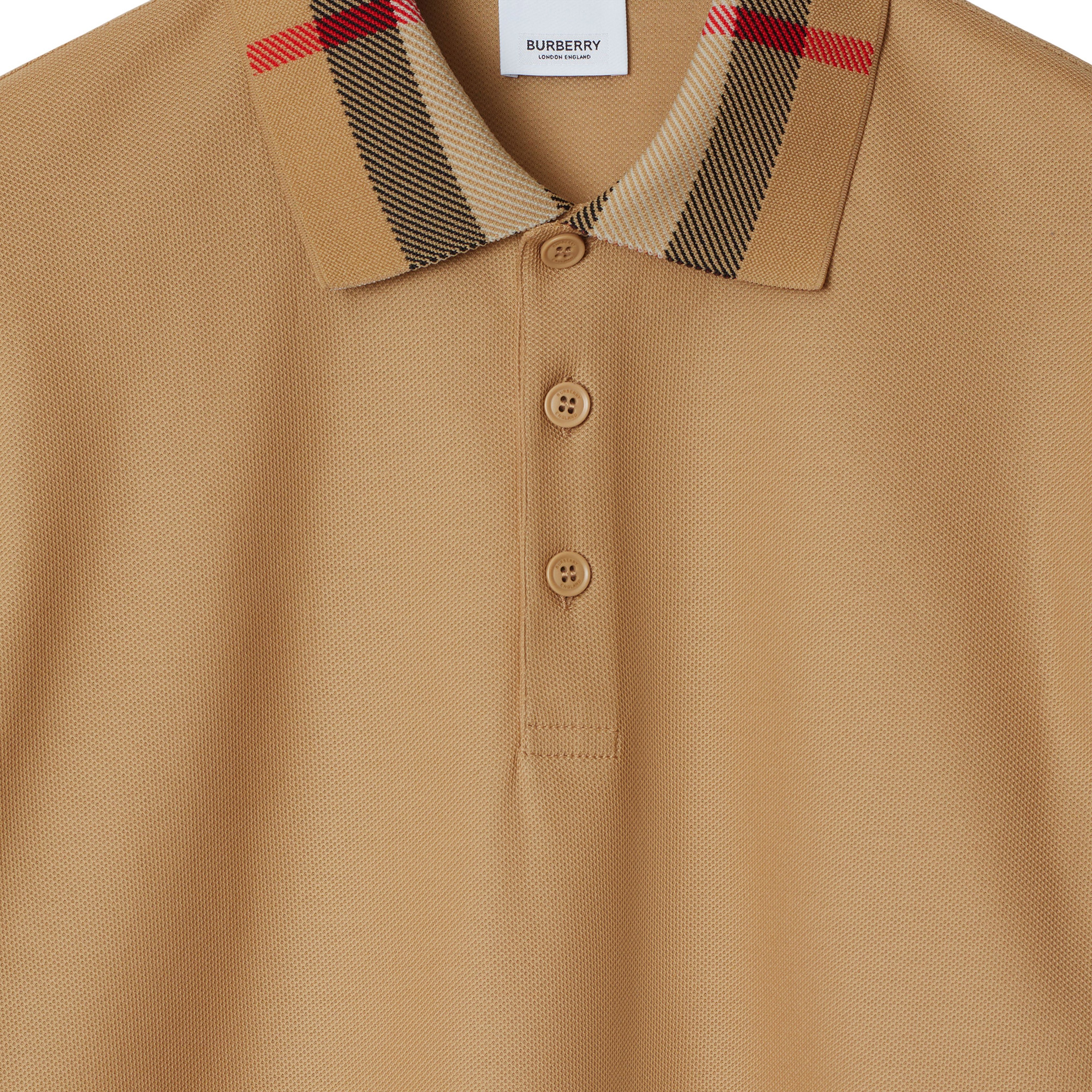 Burberry Pamuklu Erkek Bej Polo