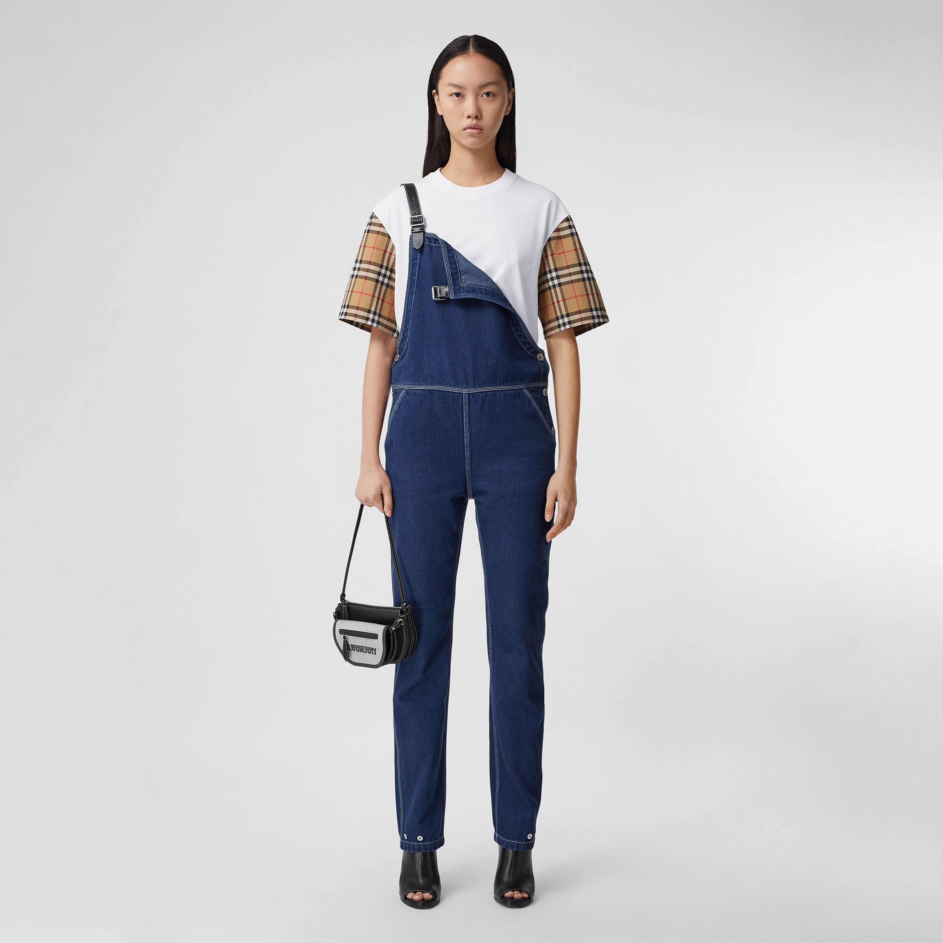 Burberry Serra Vintage Cotton Kadın Beyaz T-Shirt