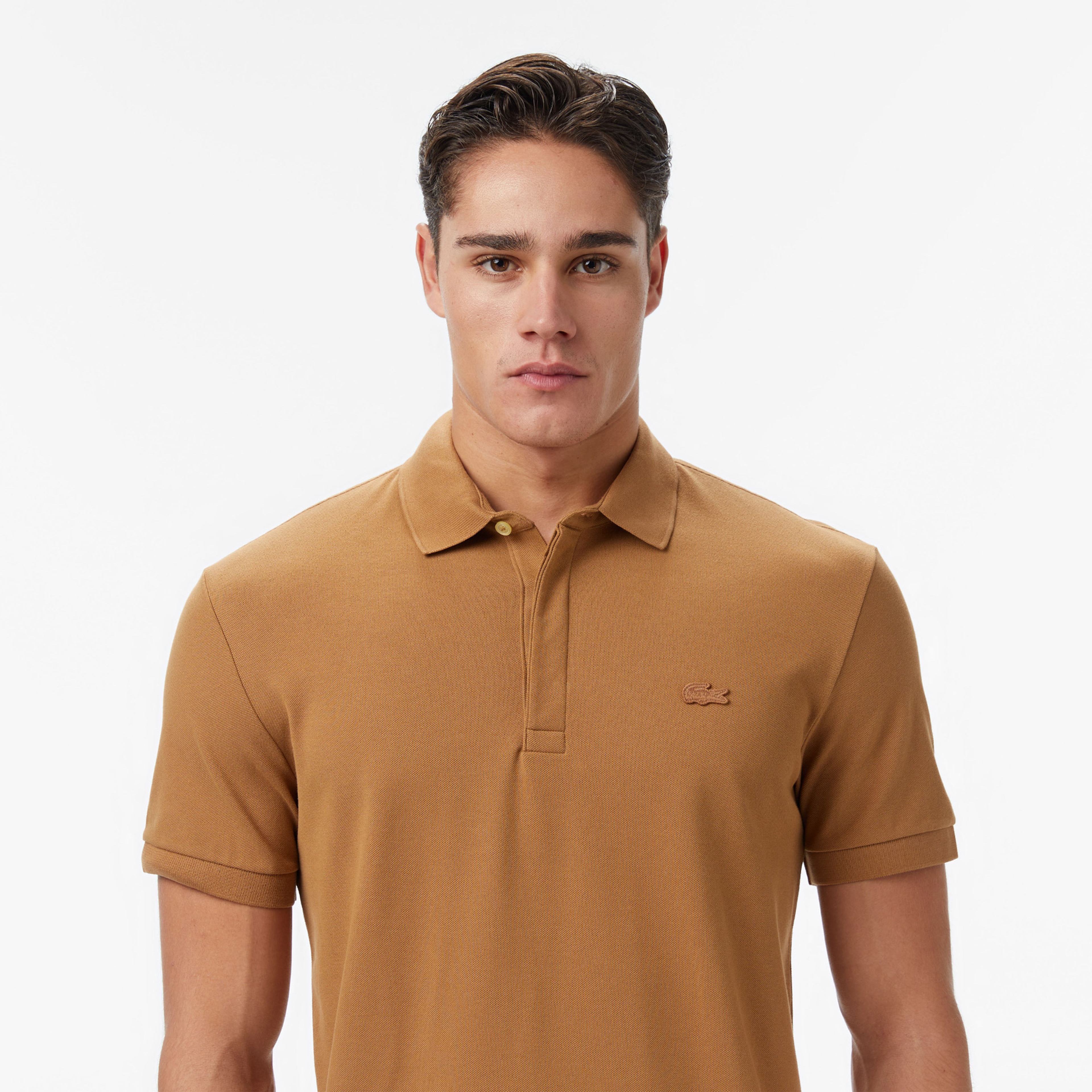 Erkek Regular Fit Açık Kahverengi Paris Polo