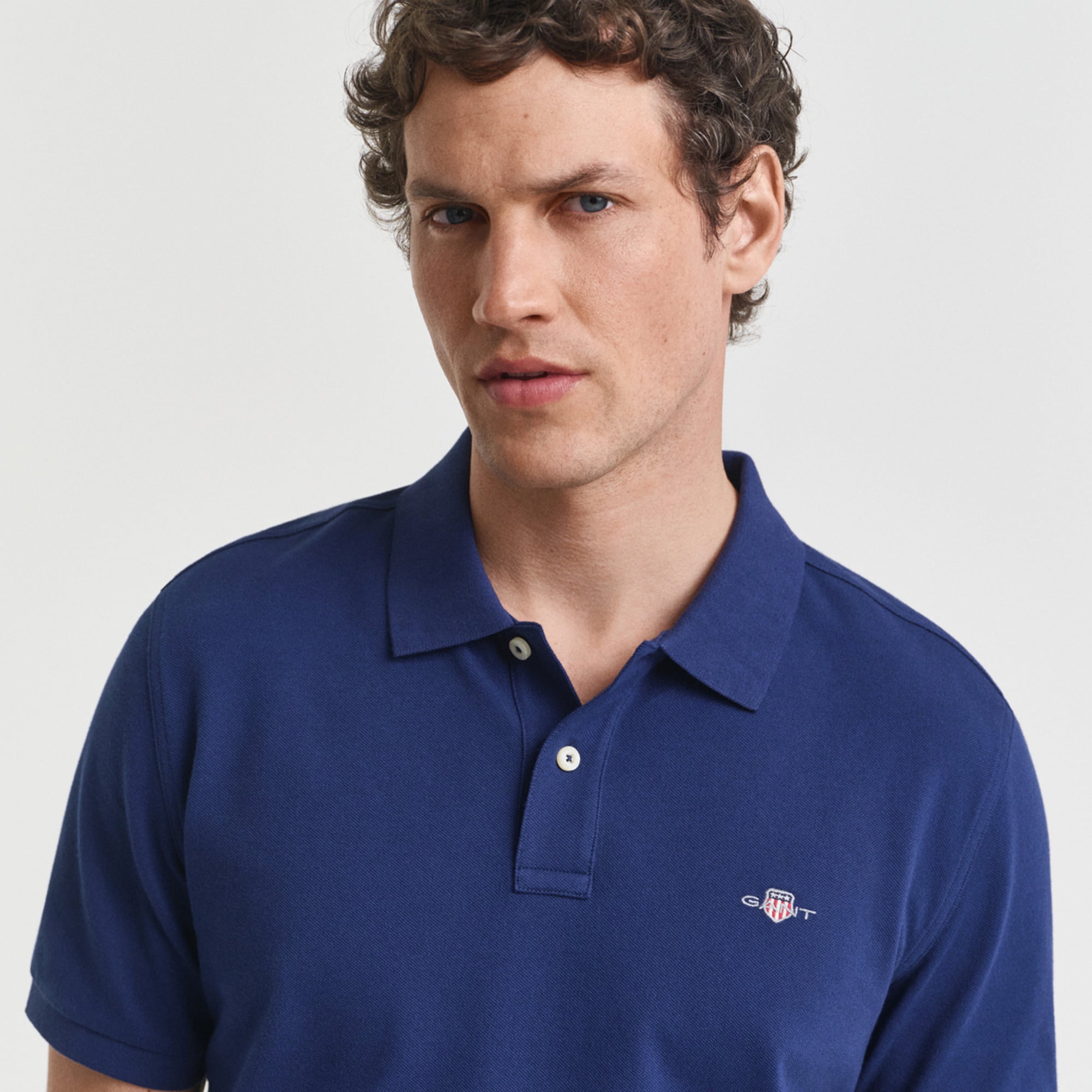 GANT Erkek Lacivert Regular Fit Polo