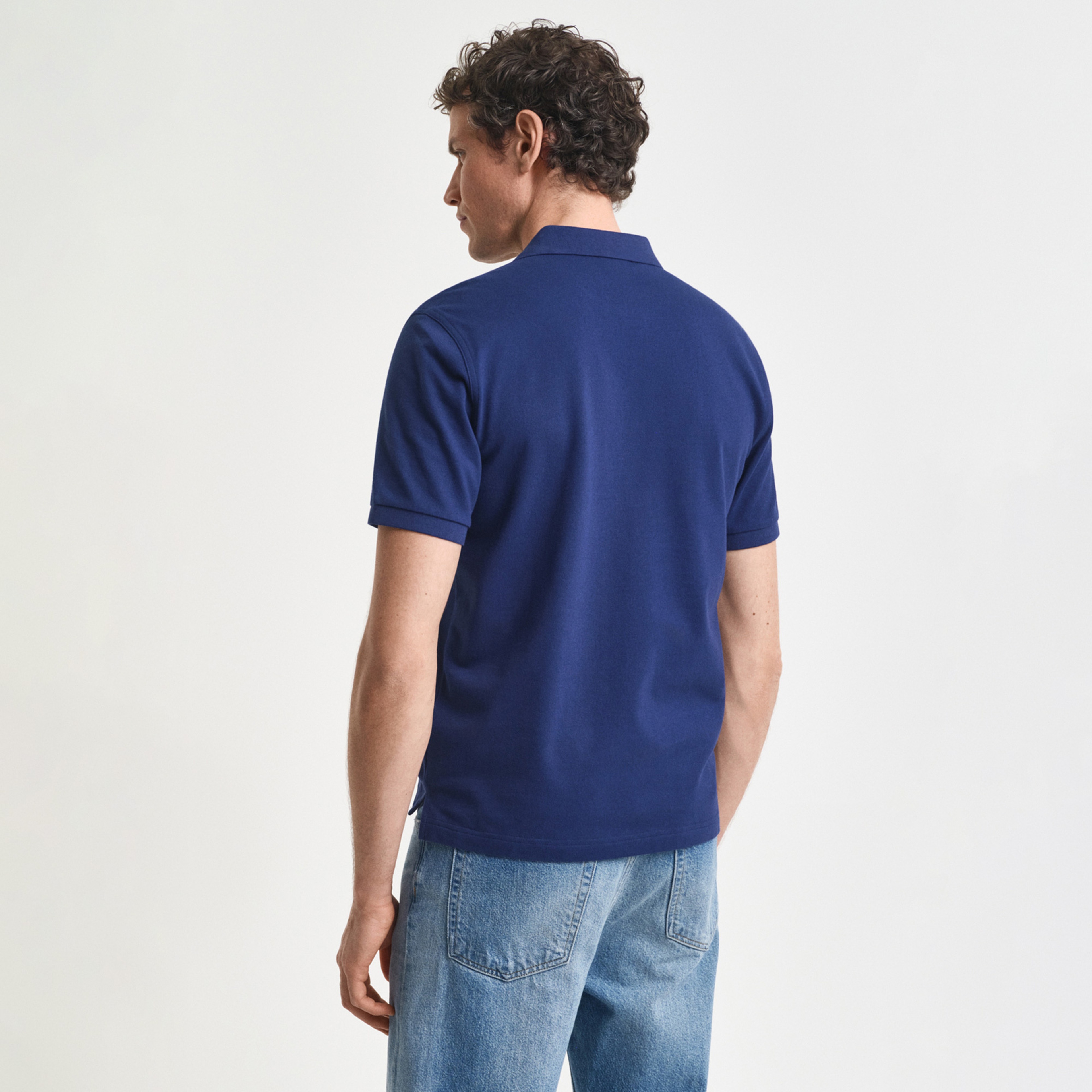GANT Erkek Lacivert Regular Fit Polo