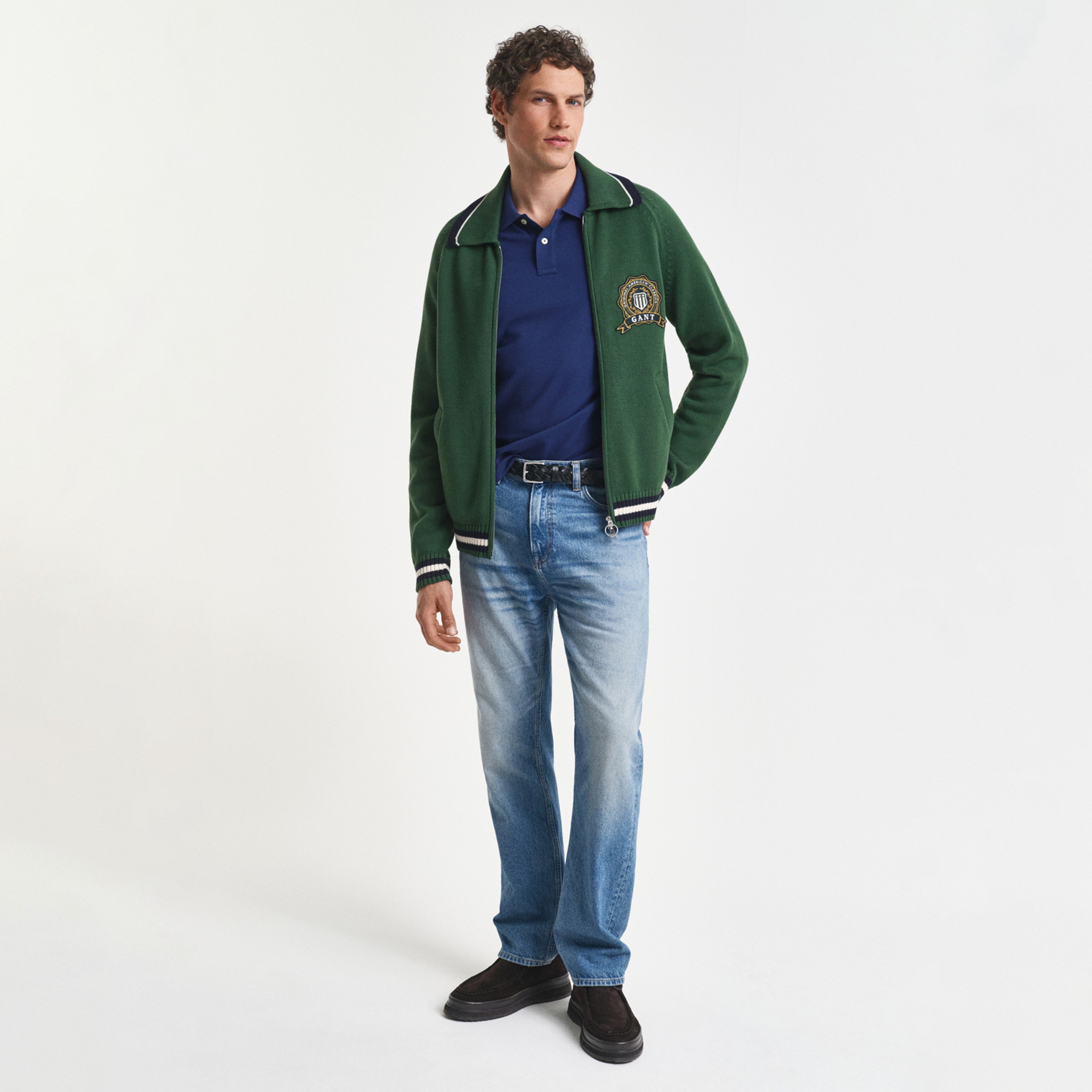 GANT Erkek Lacivert Regular Fit Polo