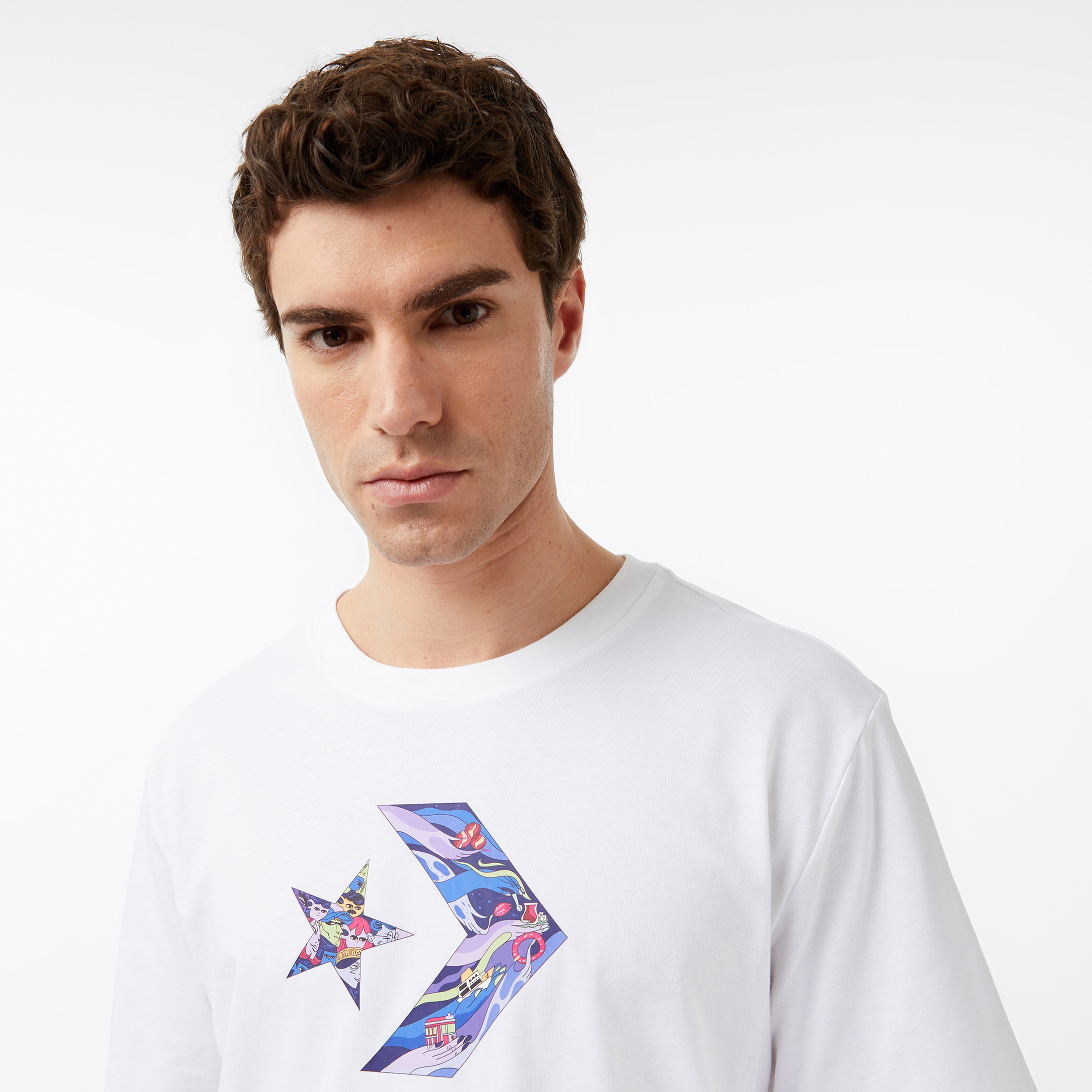 Converse Classic Unisex Beyaz T-Shirt