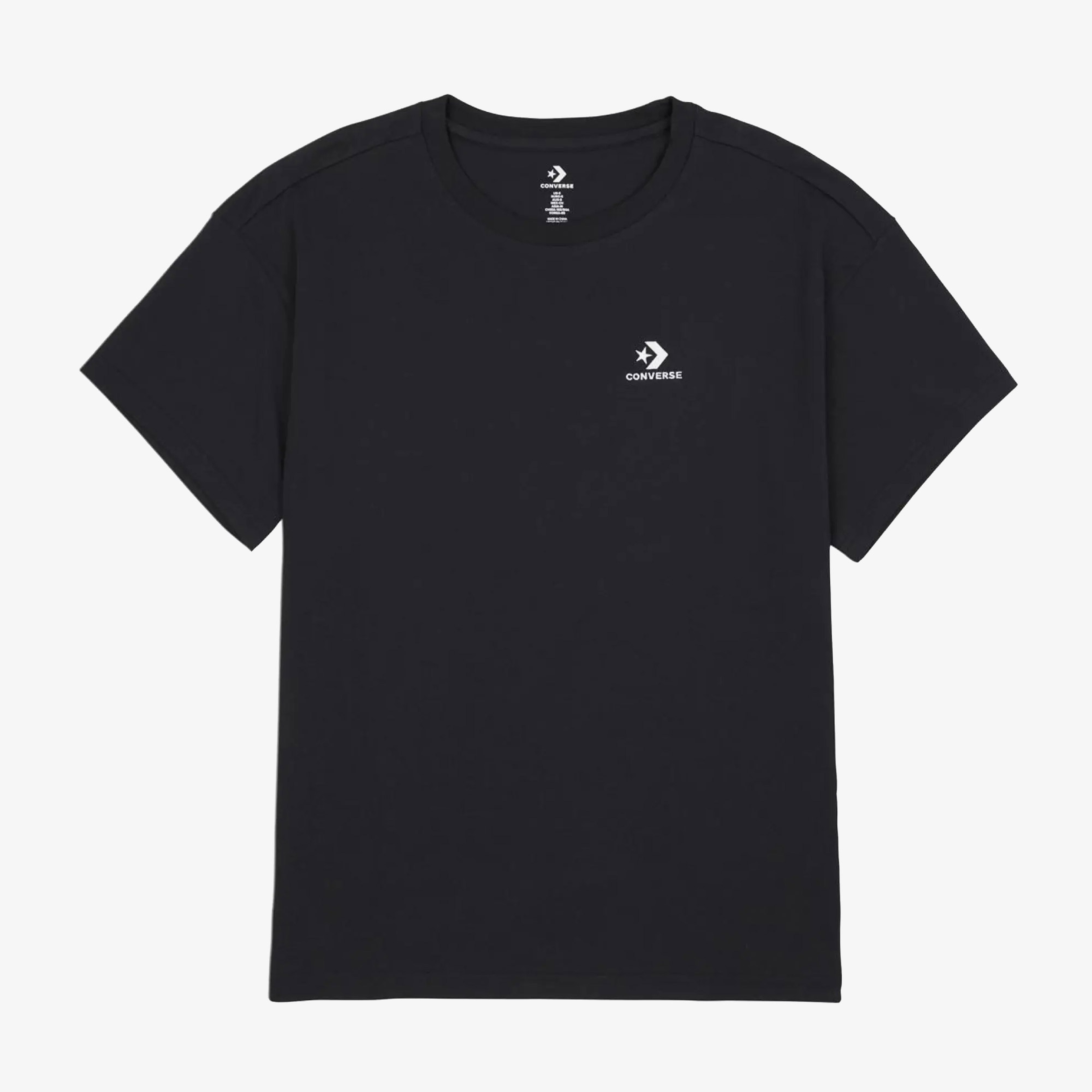 Converse Star Chevron Kadın Siyah T-Shirt