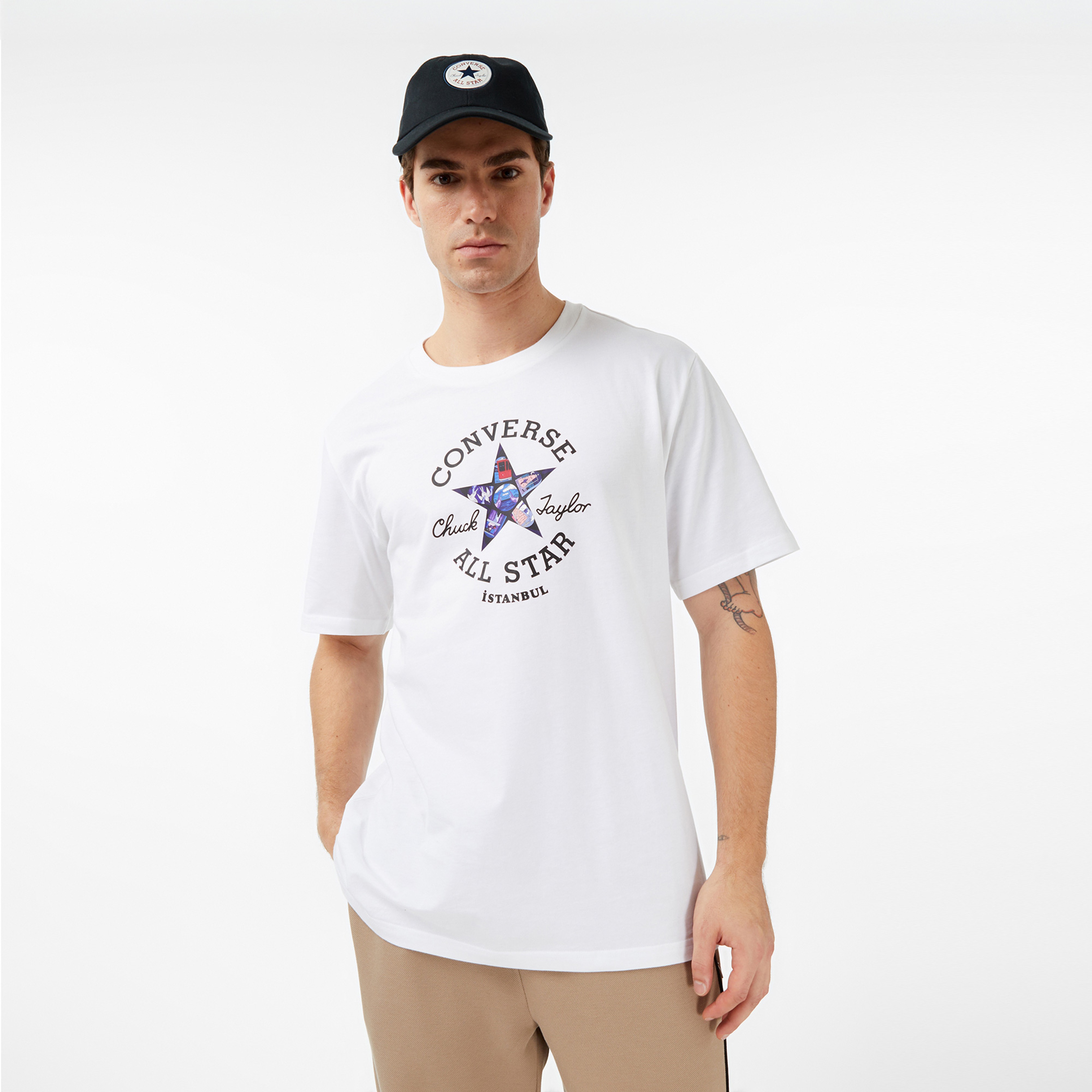 Converse Classic Unisex Beyaz T-Shirt