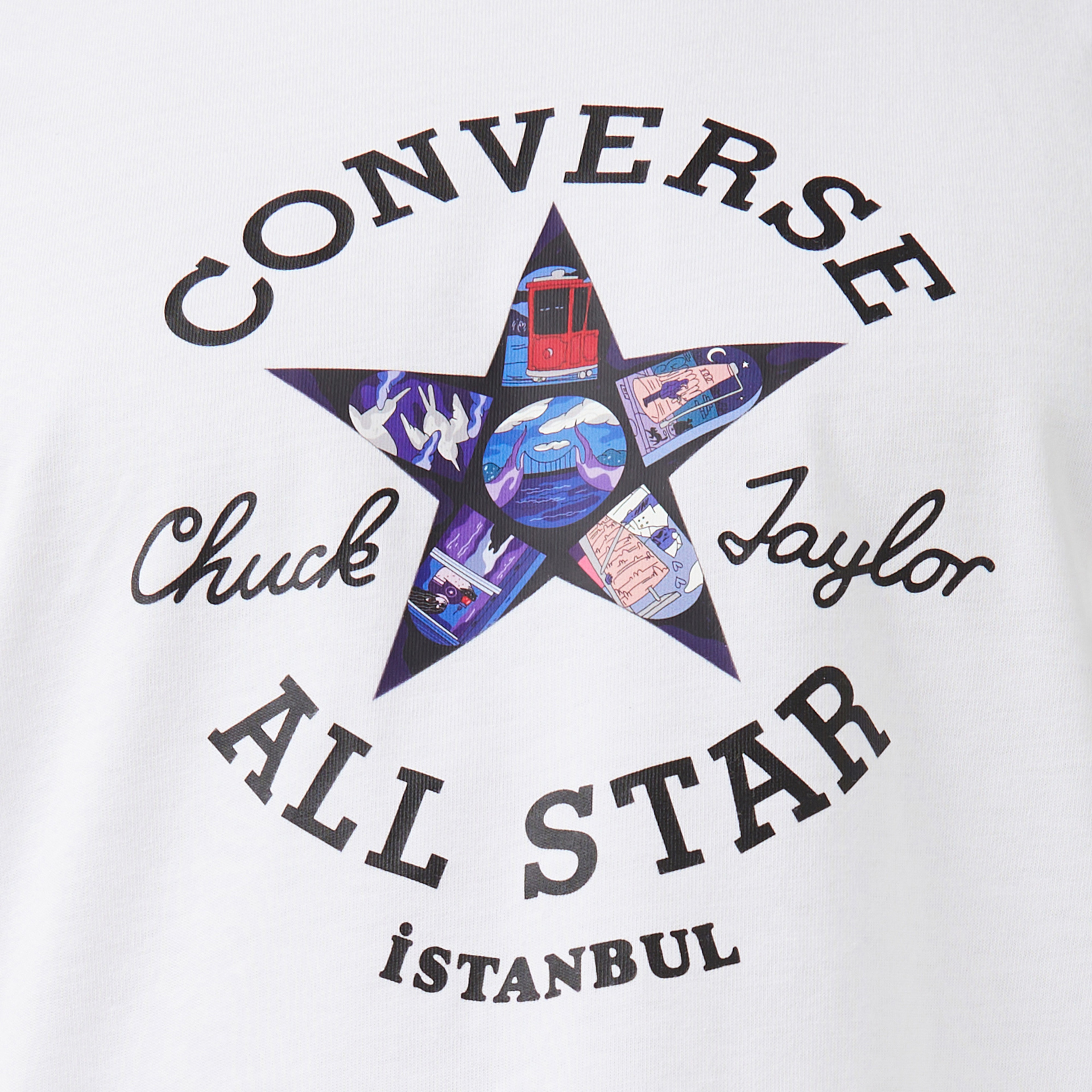 Converse Classic Unisex Beyaz T-Shirt