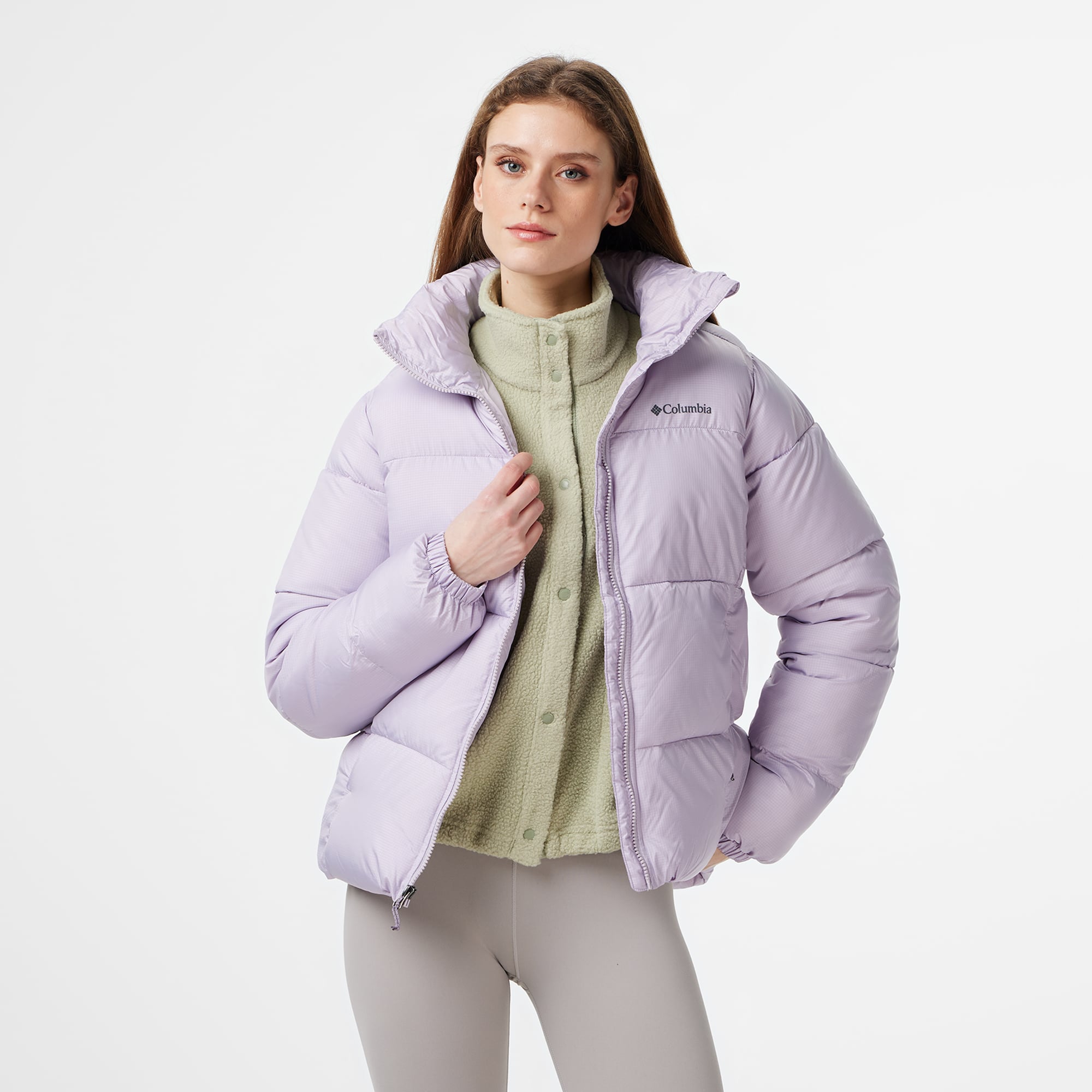 Columbia Puffect Kadın Mor Mont