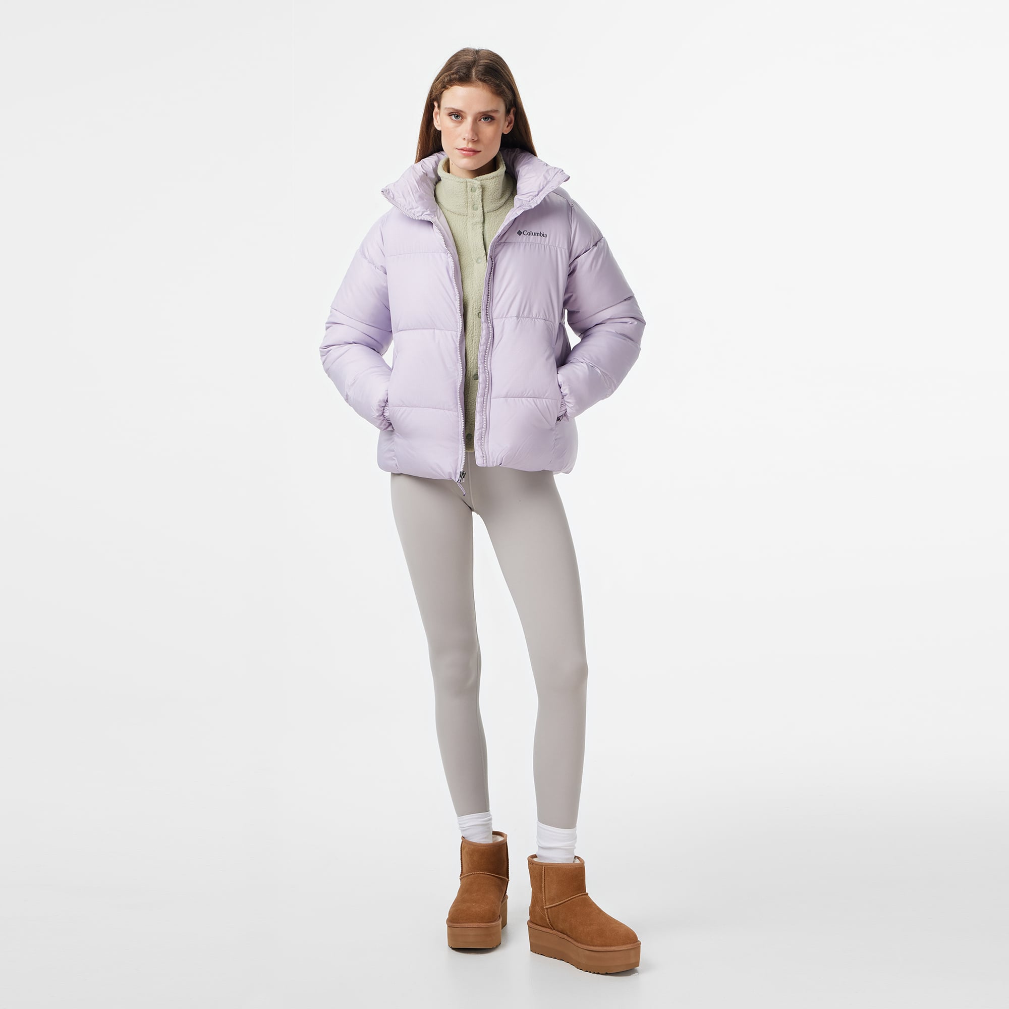 Columbia Puffect Kadın Mor Mont