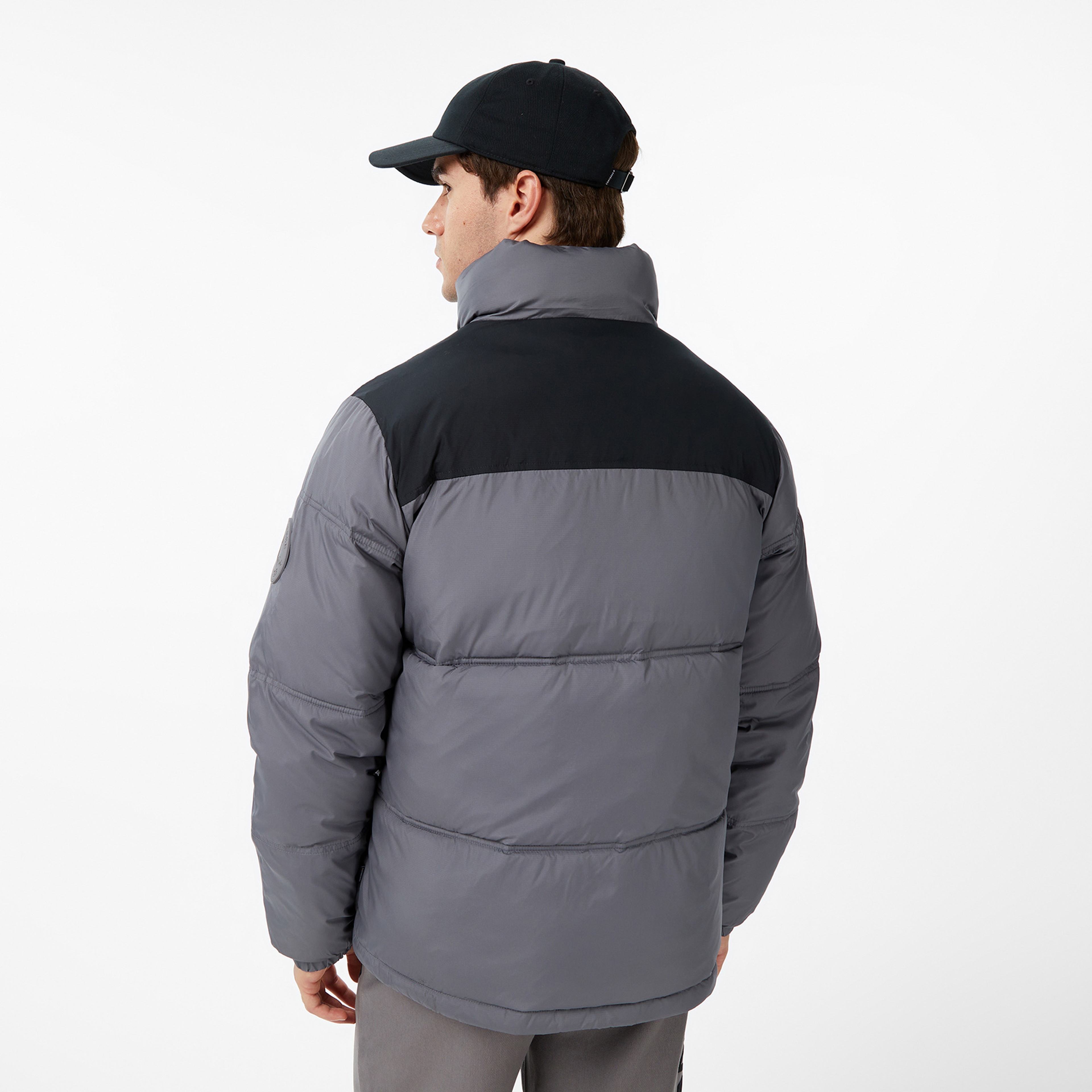 Converse Puffer Erkek Gri Ceket