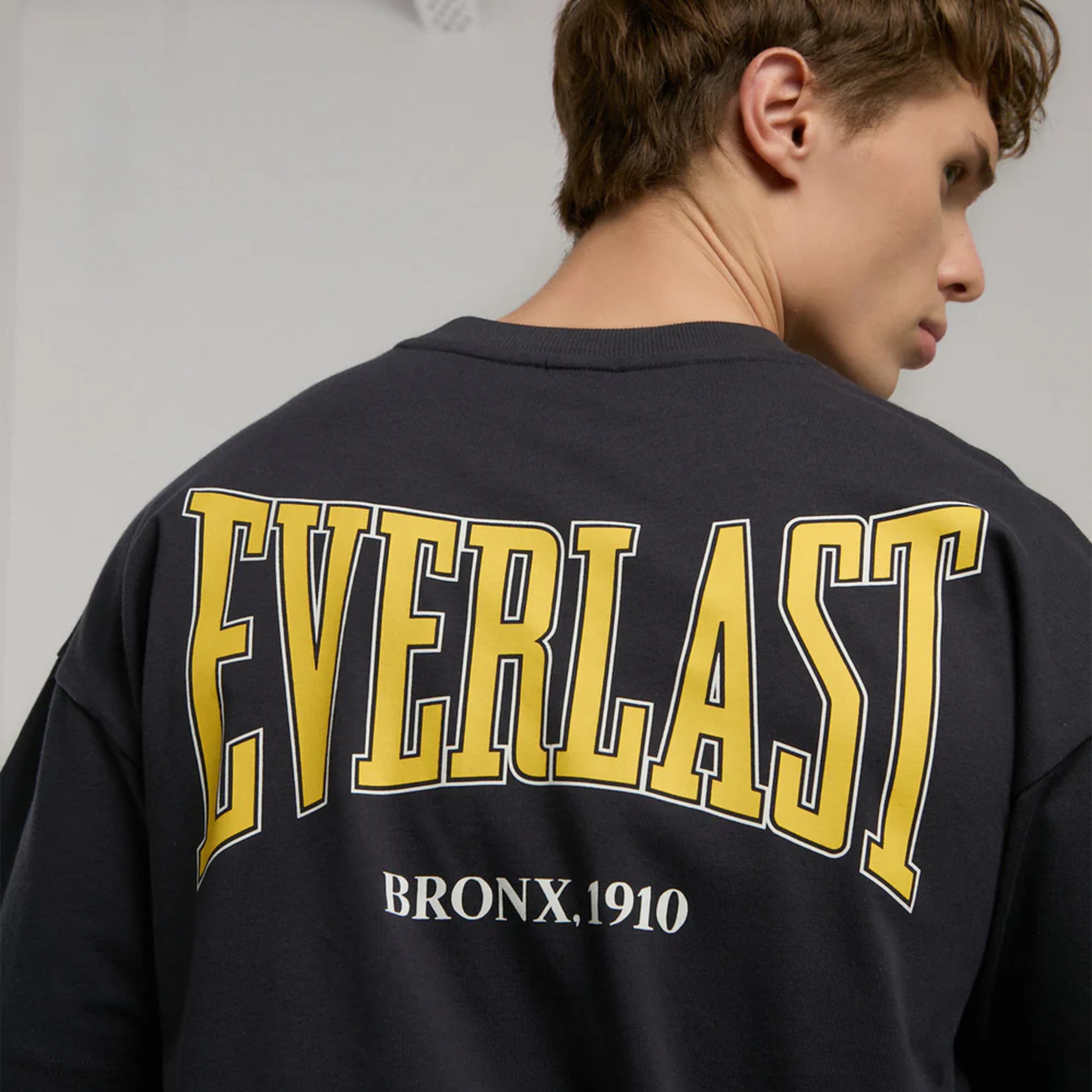 Everlast Ever Classics Oversize Erkek Gri T-Shirt