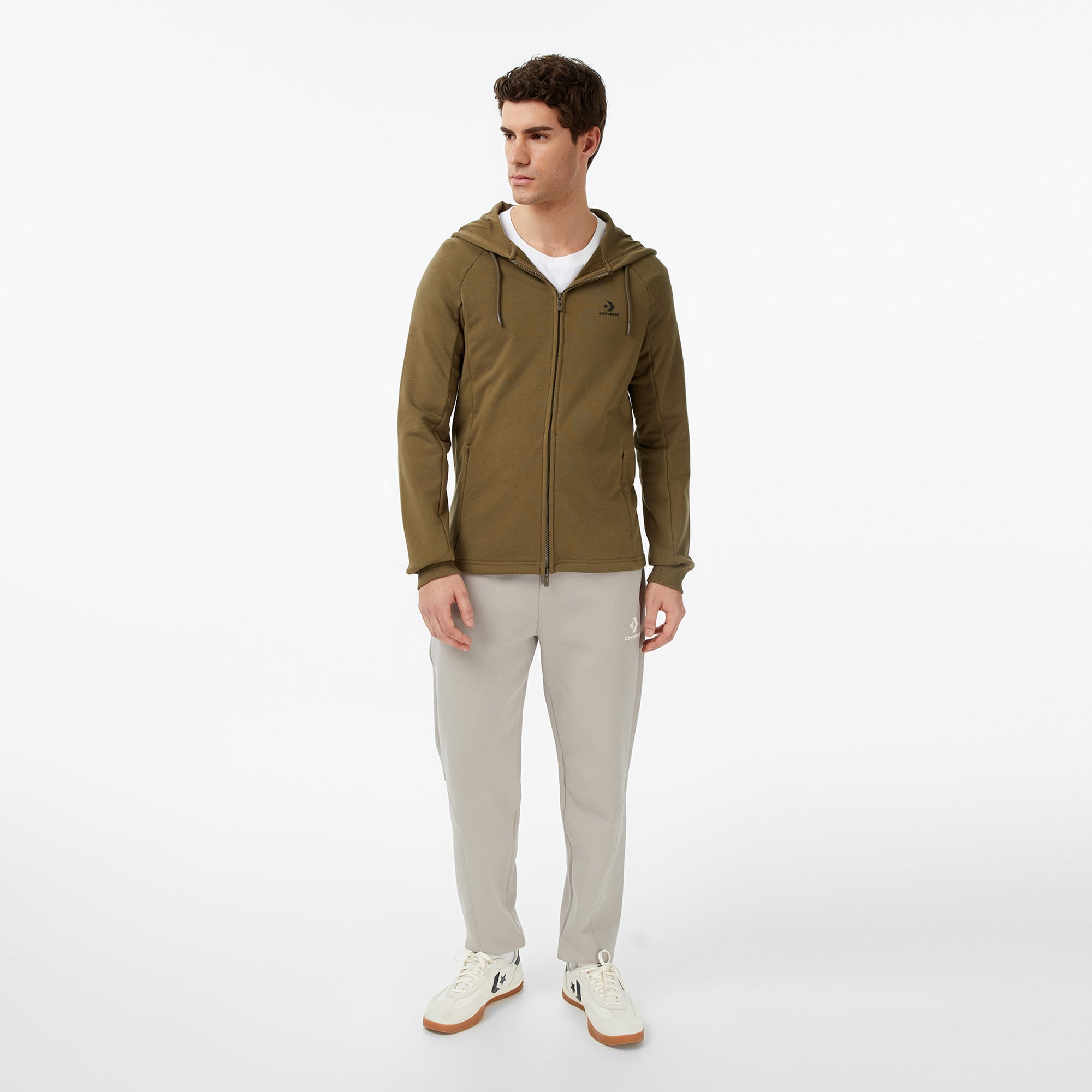 Converse Erkek Haki Sweatshirt