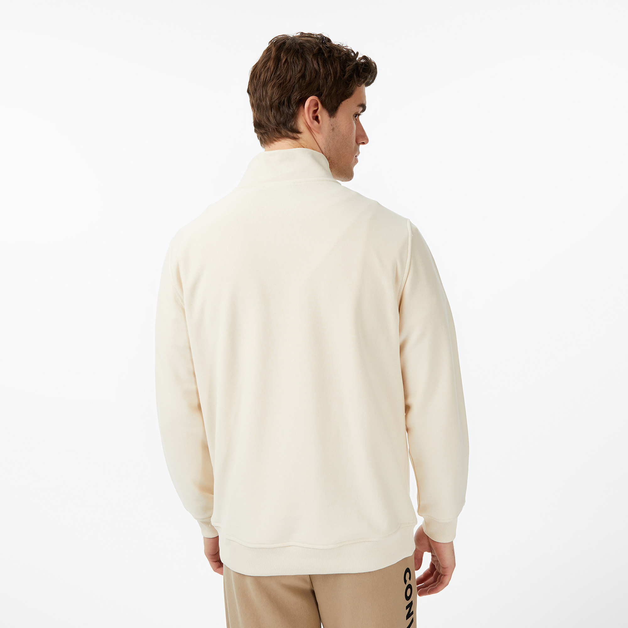 Converse Erkek Krem Sweatshirt