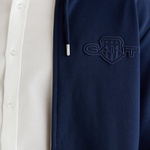 GANT Erkek Lacivert Regular Fit Kapüşonlu Fermuarlı Sweatshirt