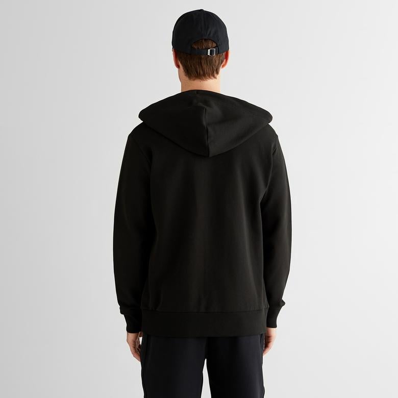 GANT Erkek Siyah Regular Fit Kapüşonlu Fermuarlı Sweatshirt