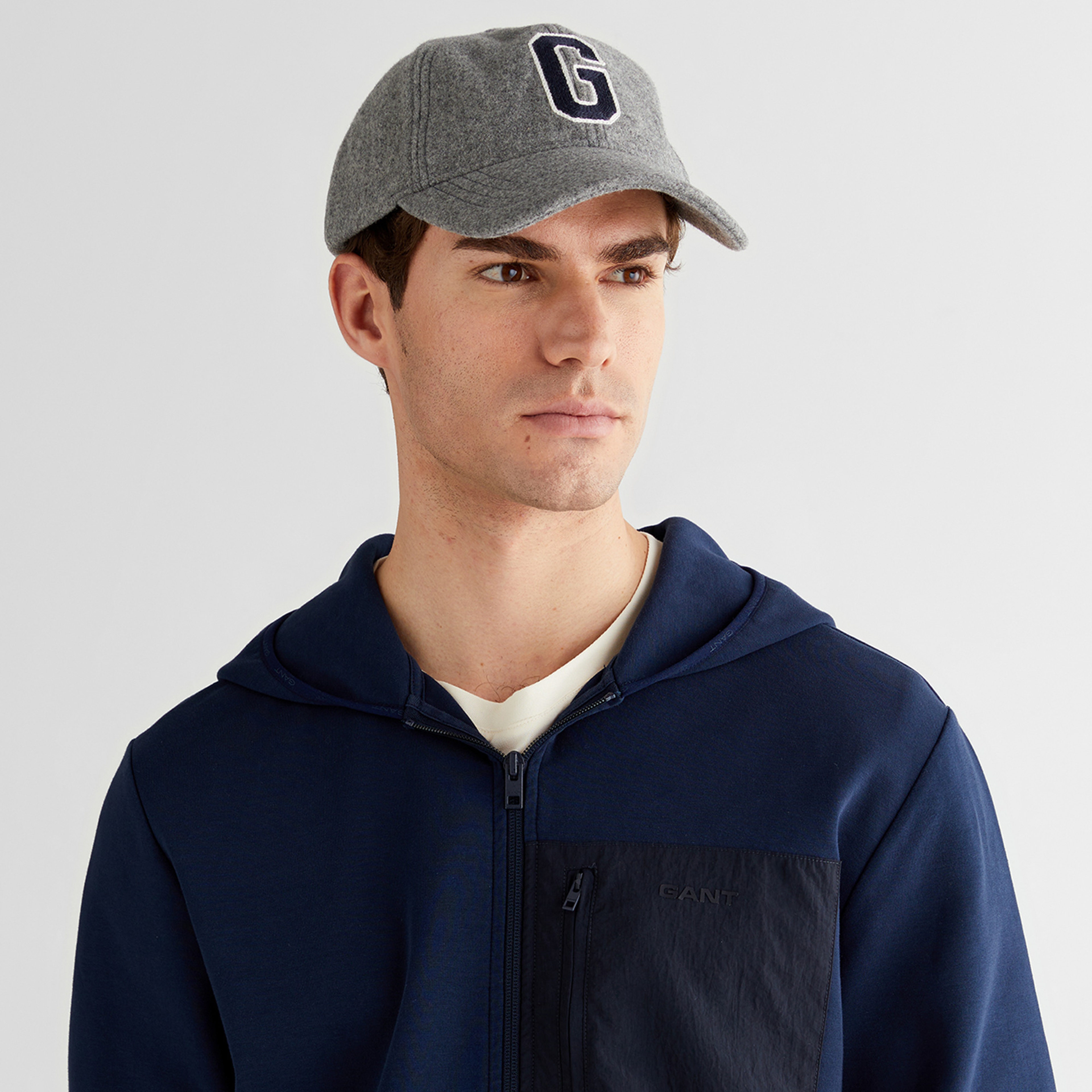 GANT Erkek Lacivert Regular Fit Kapüşonlu Sweatshirt