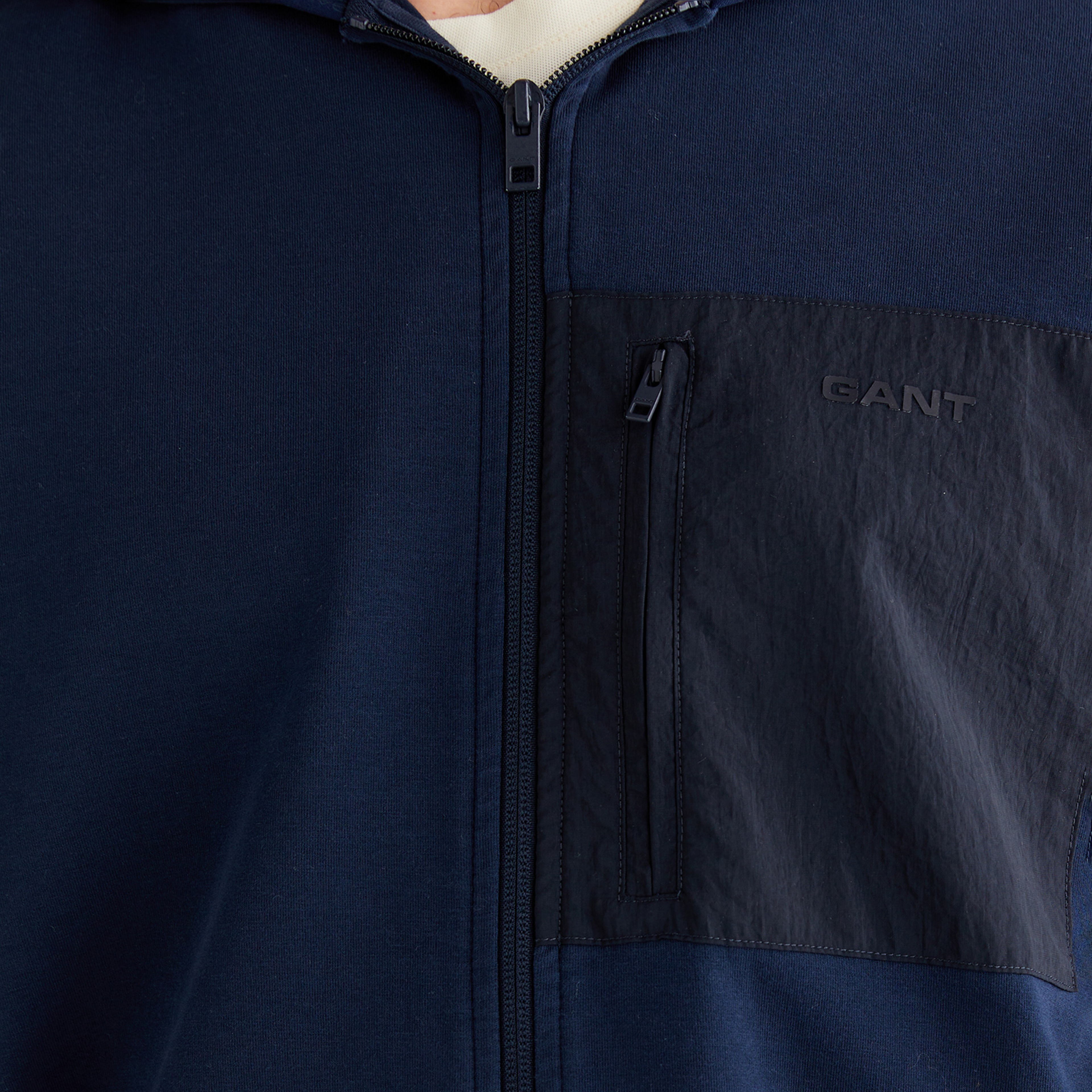 GANT Erkek Lacivert Regular Fit Kapüşonlu Sweatshirt